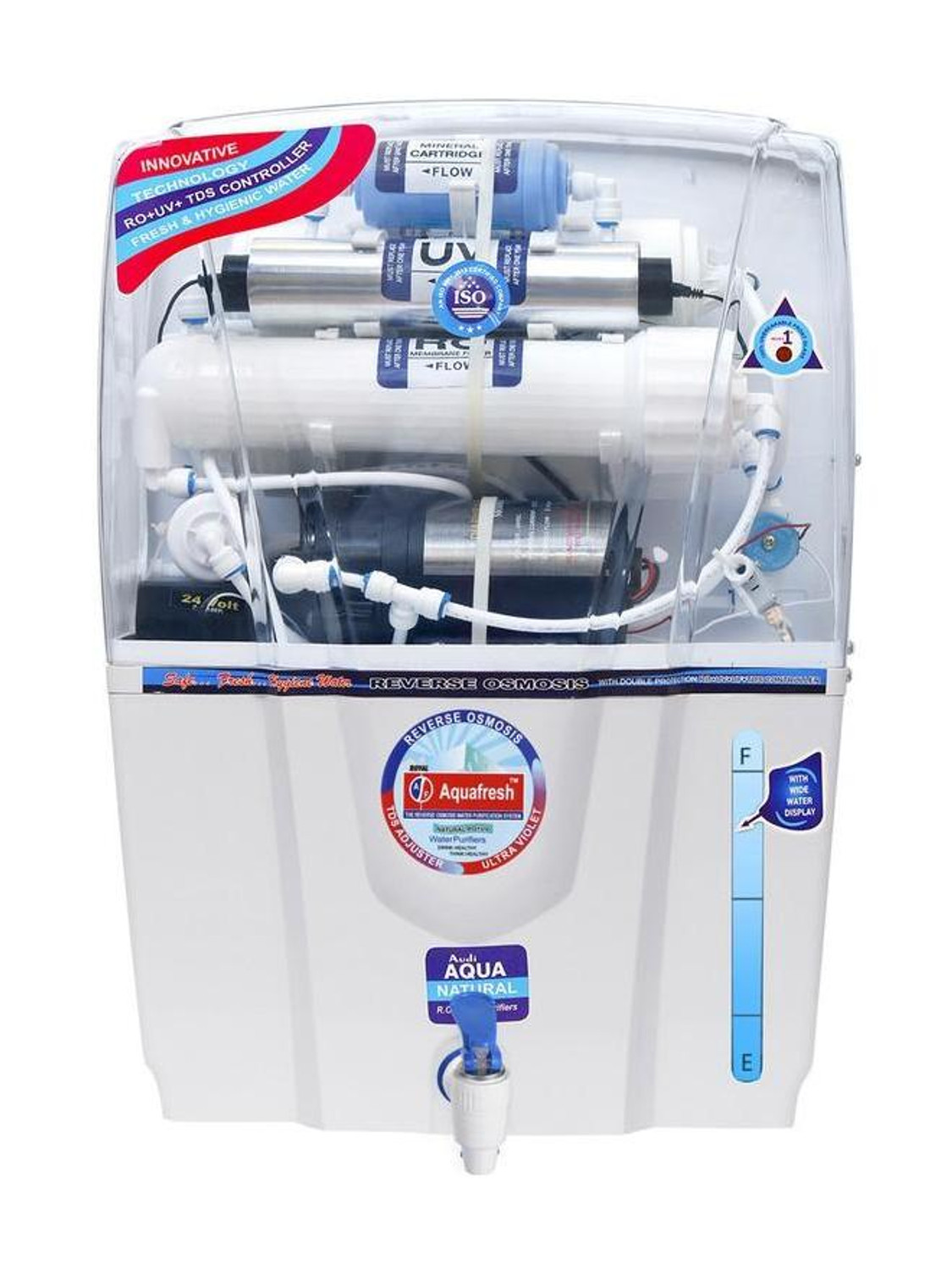 Royal Aquafresh Audy 12 L RO + UV + UF + TDS Control Water Purifier with Prefilter