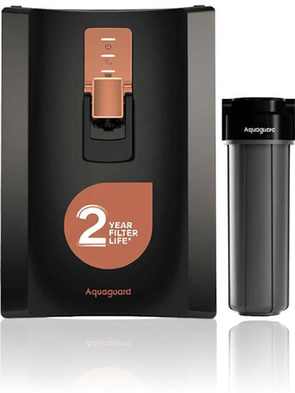 Aquaguard Enrich Superio RO+UV+SS 2X+2ALK BT 5 L RO + UV Water Purifier (Black)