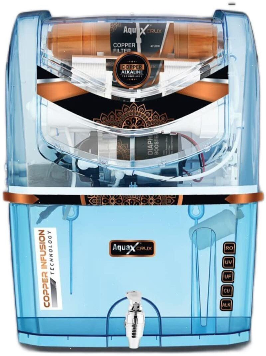 Image of SHREEJI WATER CARE 7-Stage RO Water Purifier 12 L RO + In-Tank UV + UF + TDS Control Water Purifier (Blue)