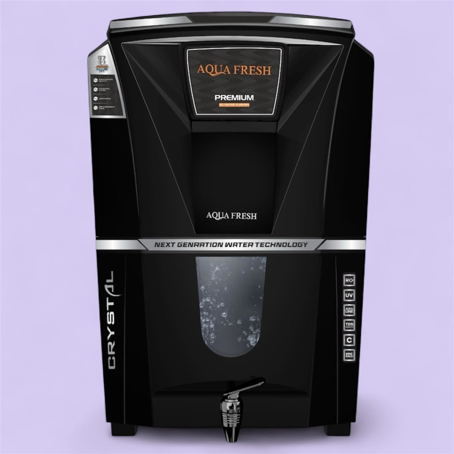 Image of JX PERT 76798290 12 L RO Water Purifier (White, Black)