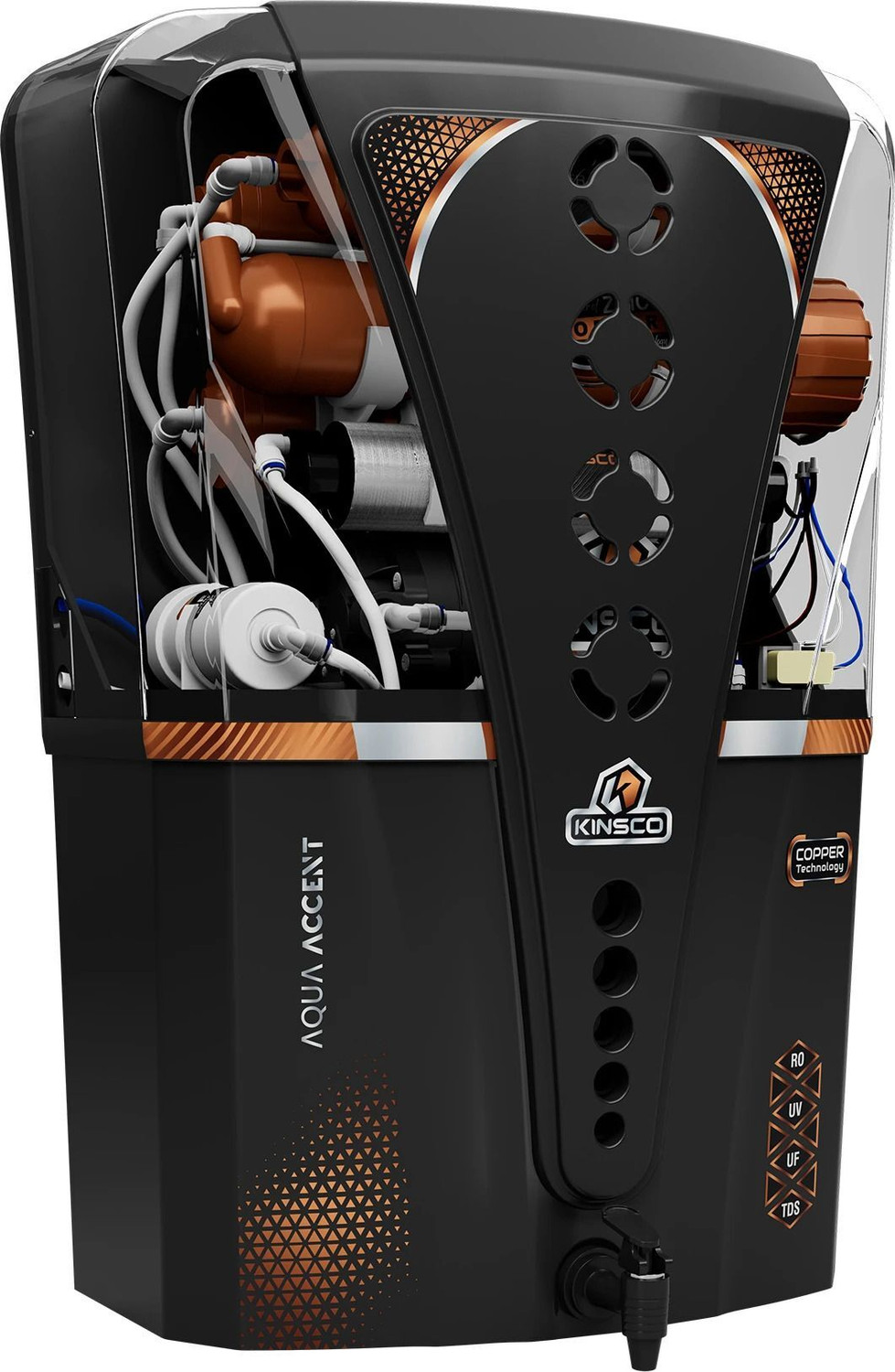Image of JX PERT 76798290 12 L RO Water Purifier (White, Black)