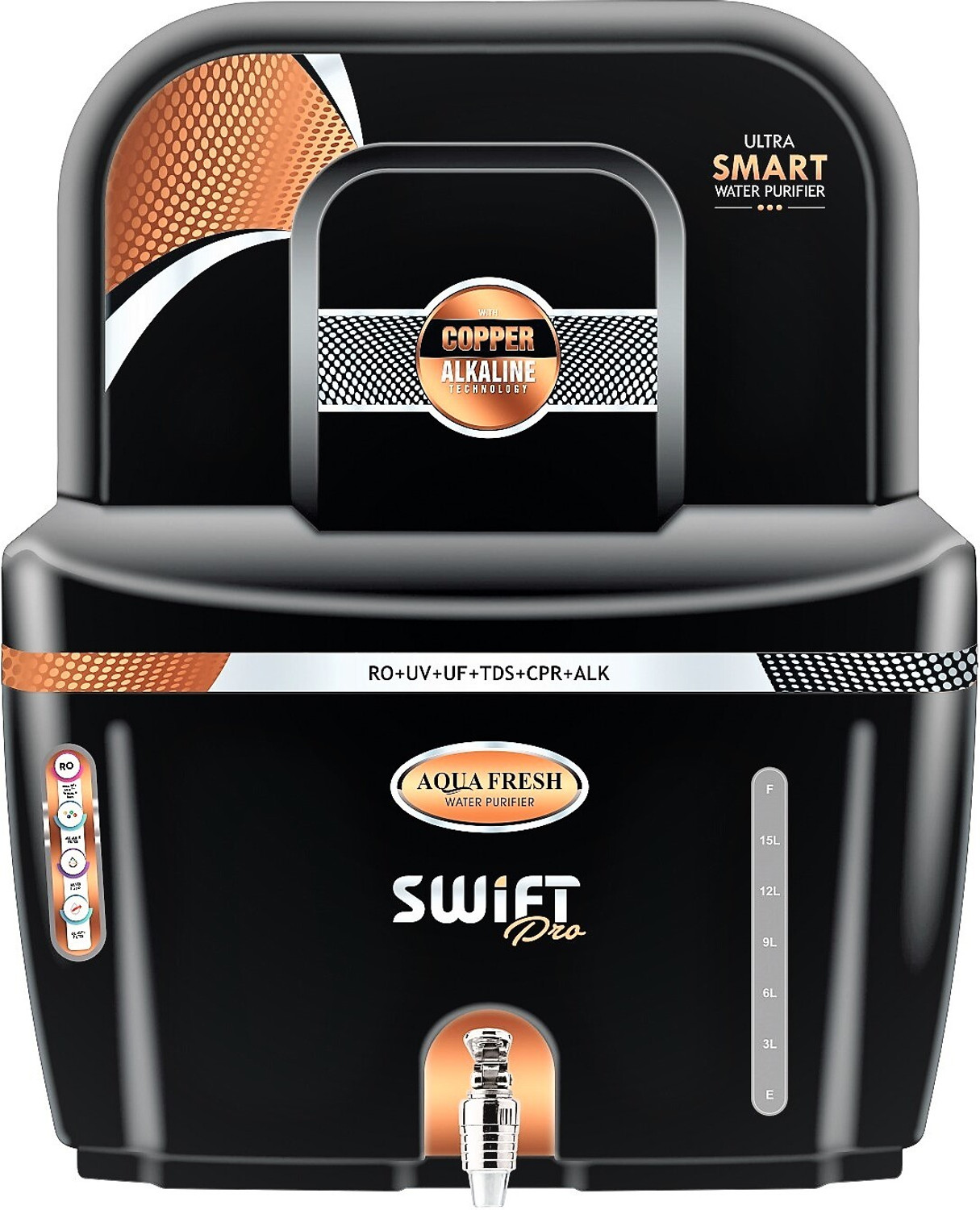 Image of KENT Grand 8 L RO + UV + UF + TDS Control + UV in Tank Water Purifier 8 L RO + In-tank UV + Minerals Water Purifier (White)