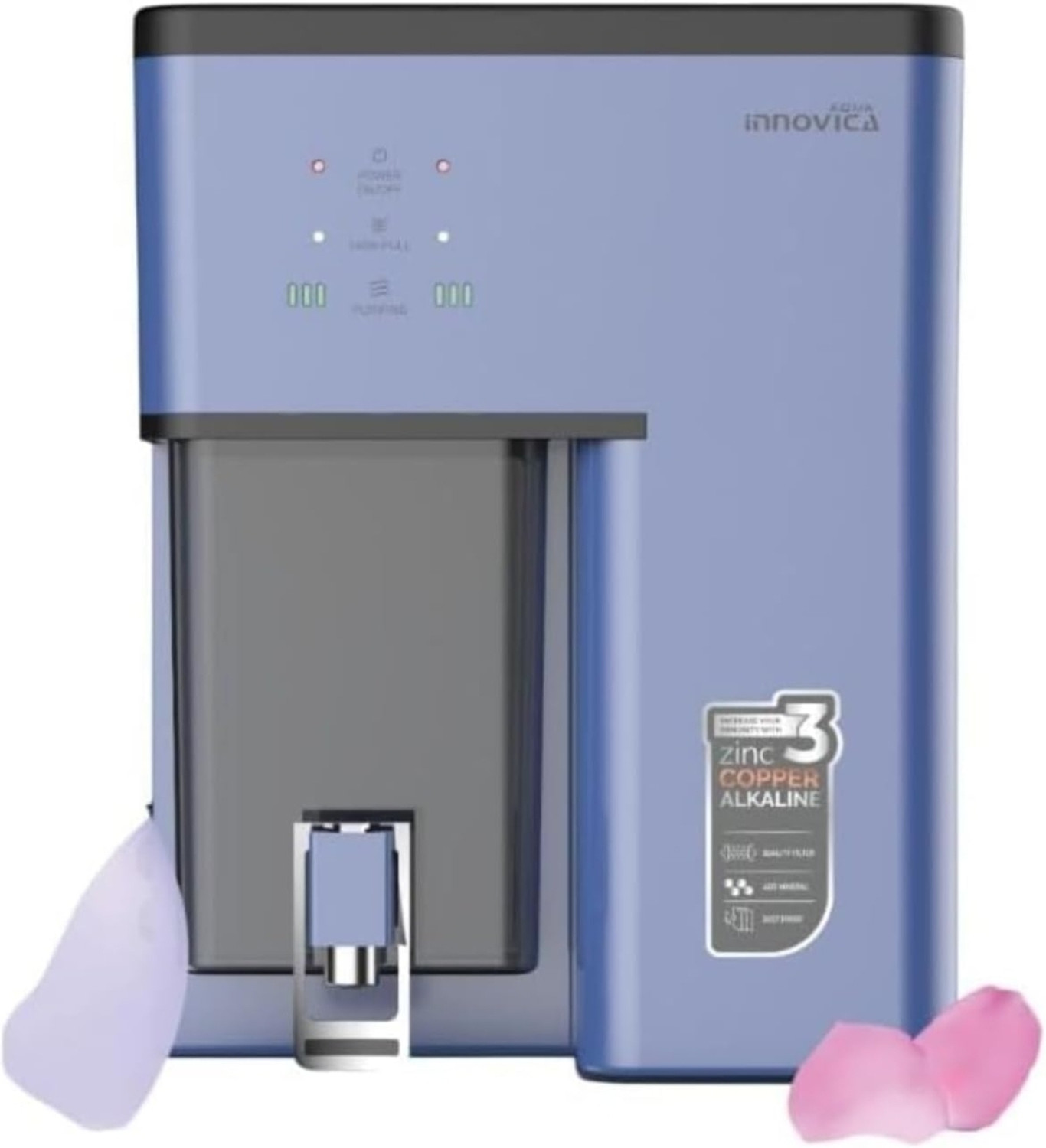 b.h aqua water solutions Aqua Innovica RO | Metallic Energy Blue| 8 Stages Nxt Gen Technology | 10 L RO + UV + UF + Copper + Alkaline + Copper + Zinc Water Purifier