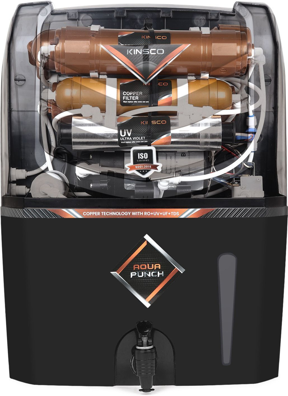 Image of Always Aurotic Plus Instant Hot and Normal with Pre-Filter 10 L RO + UV + UF + Copper + Alkaline + Minerals Water Purifier (Blue)