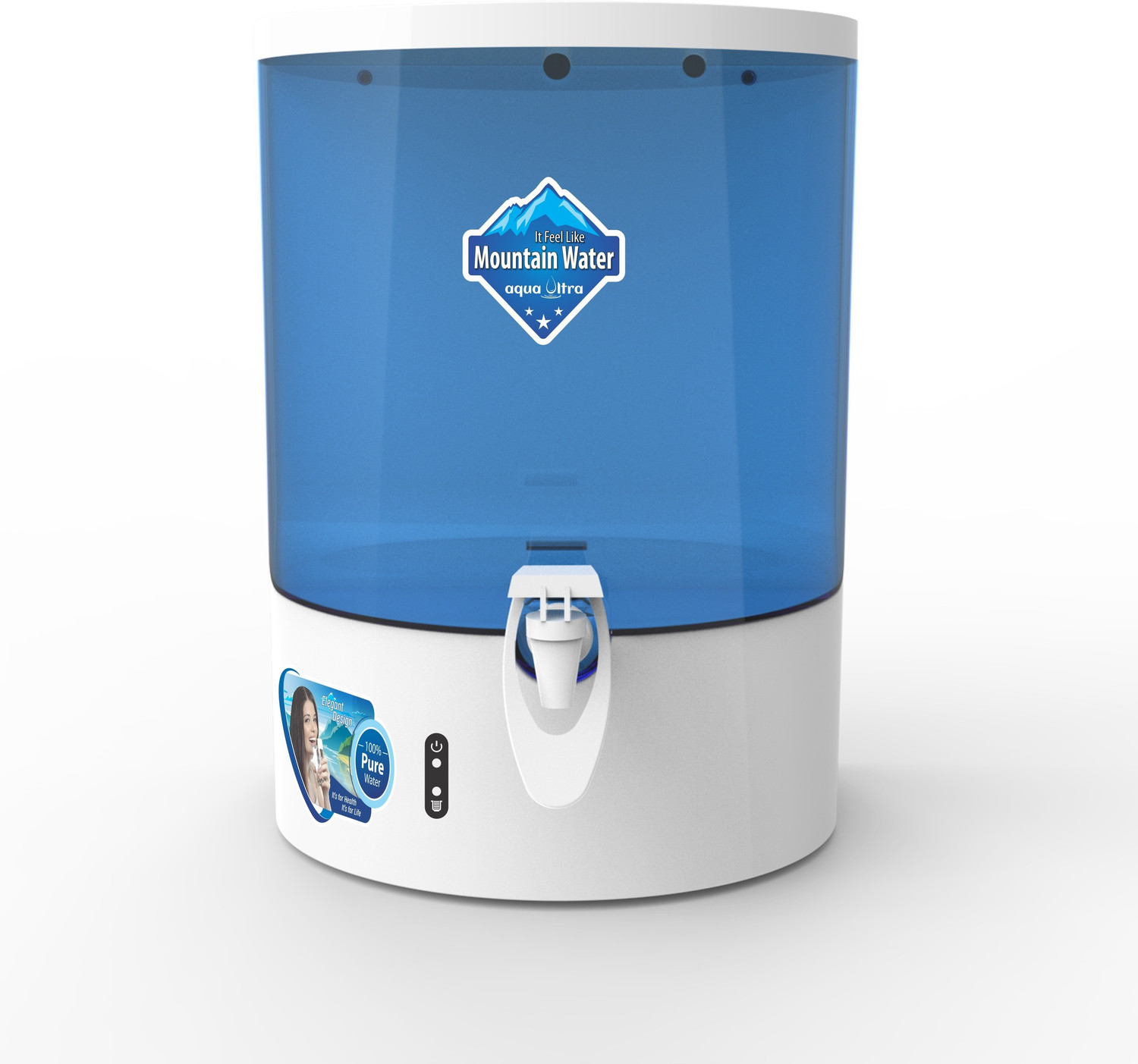 Image of KENT Grand 8 L RO + UV + UF + TDS Control + UV in Tank Water Purifier 8 L RO + In-tank UV + Minerals Water Purifier (White)