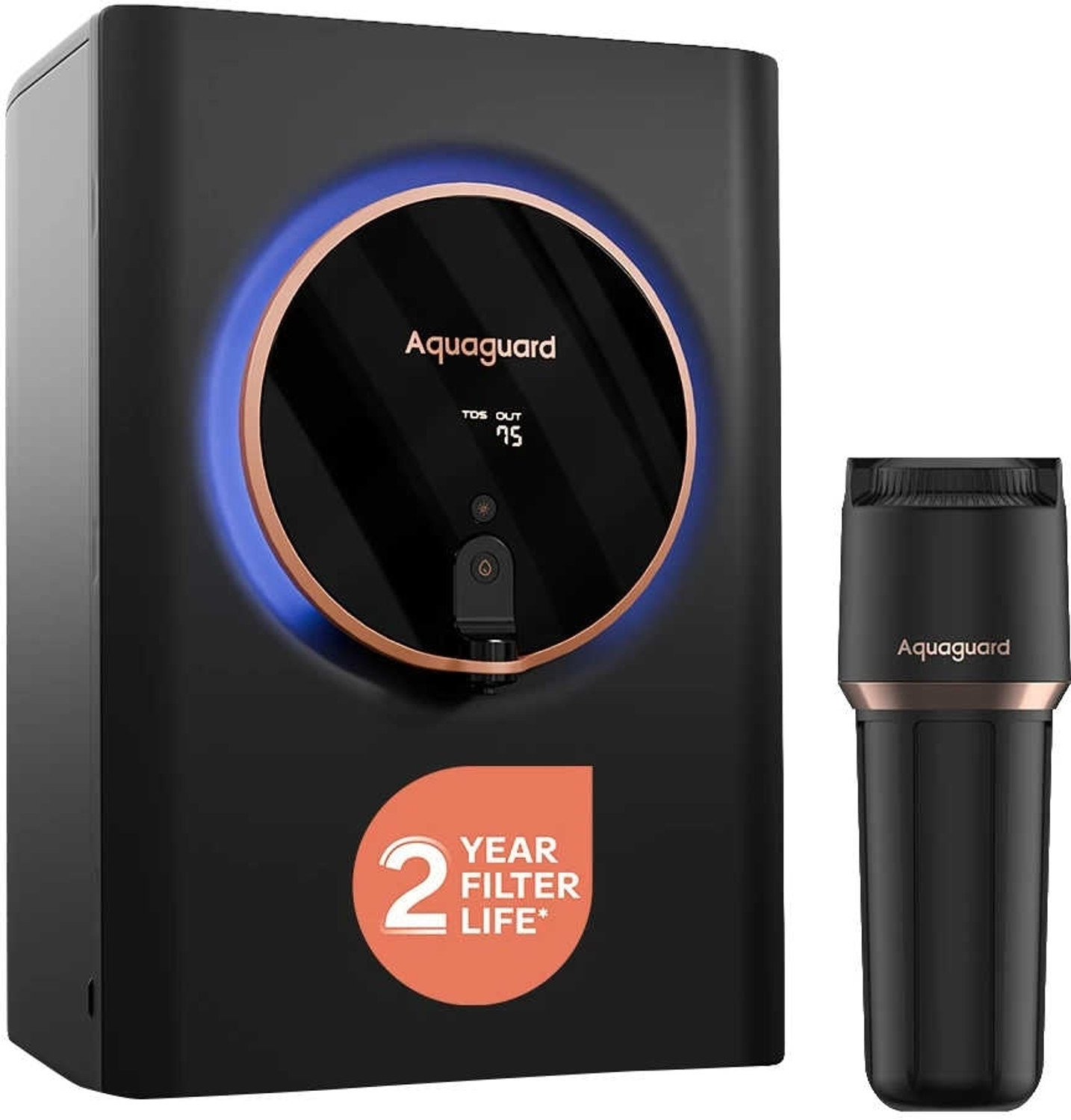 EUREKA FORBES ASPIRE HALO UV HMR SS 2X WQI 5 L UV + HMR Water Purifier