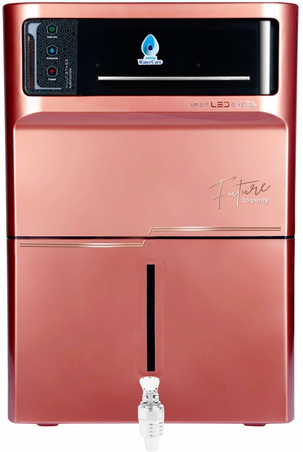 Image of SHREEJI WATER CARE 7-Stage RO Water Purifier 12 L RO + In-Tank UV + UF + TDS Control Water Purifier (ROSE GOLD)