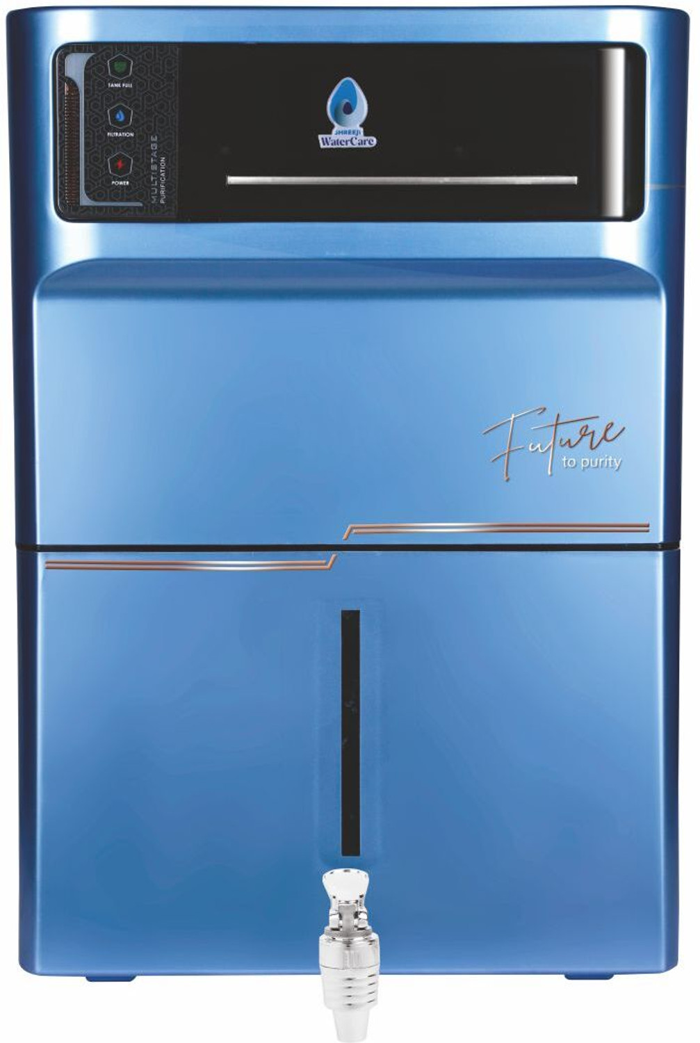Image of SHREEJI WATER CARE 7-Stage RO Water Purifier 12 L RO + In-Tank UV + UF + TDS Control Water Purifier (Blue)