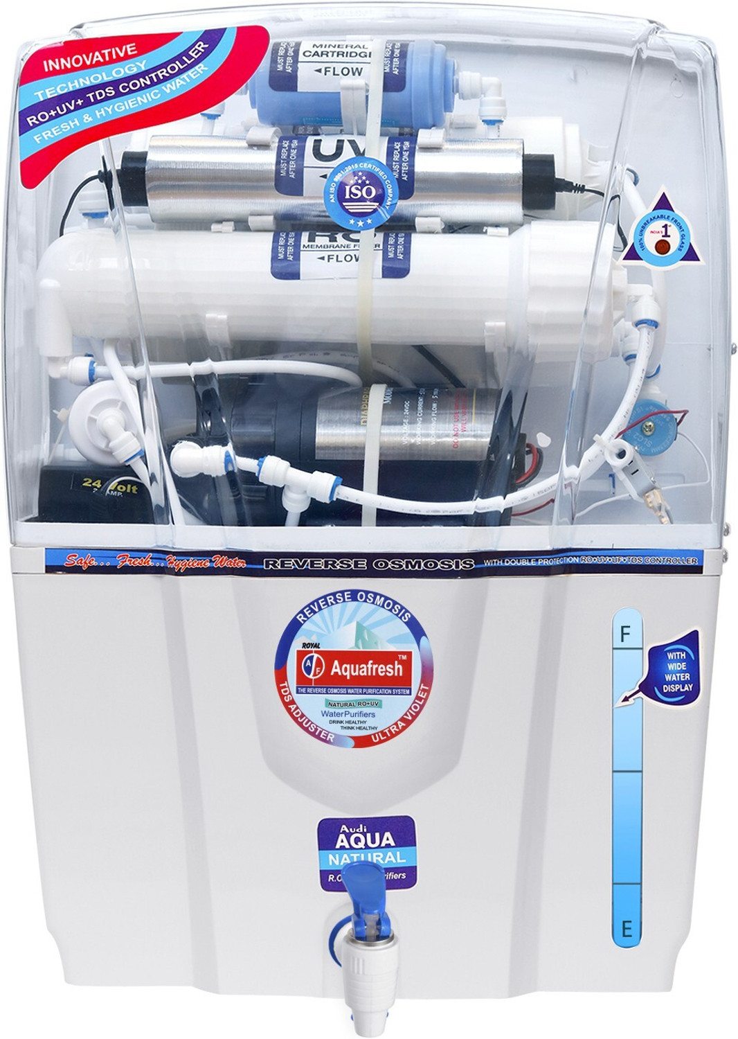 Image of KENT Grand 8 L RO + UV + UF + TDS Control + UV in Tank Water Purifier 8 L RO + In-tank UV + Minerals Water Purifier (White)