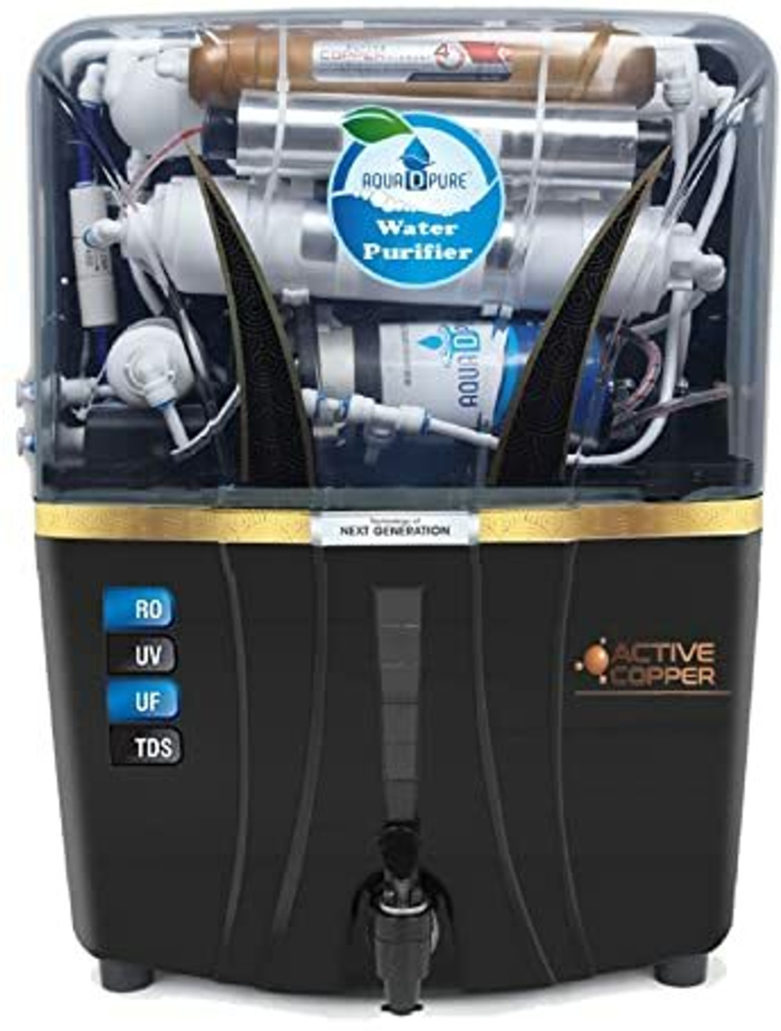 Image of SHREEJI WATER CARE 7-Stage RO Water Purifier 12 L RO + In-Tank UV + UF + TDS Control Water Purifier (ROSE GOLD)