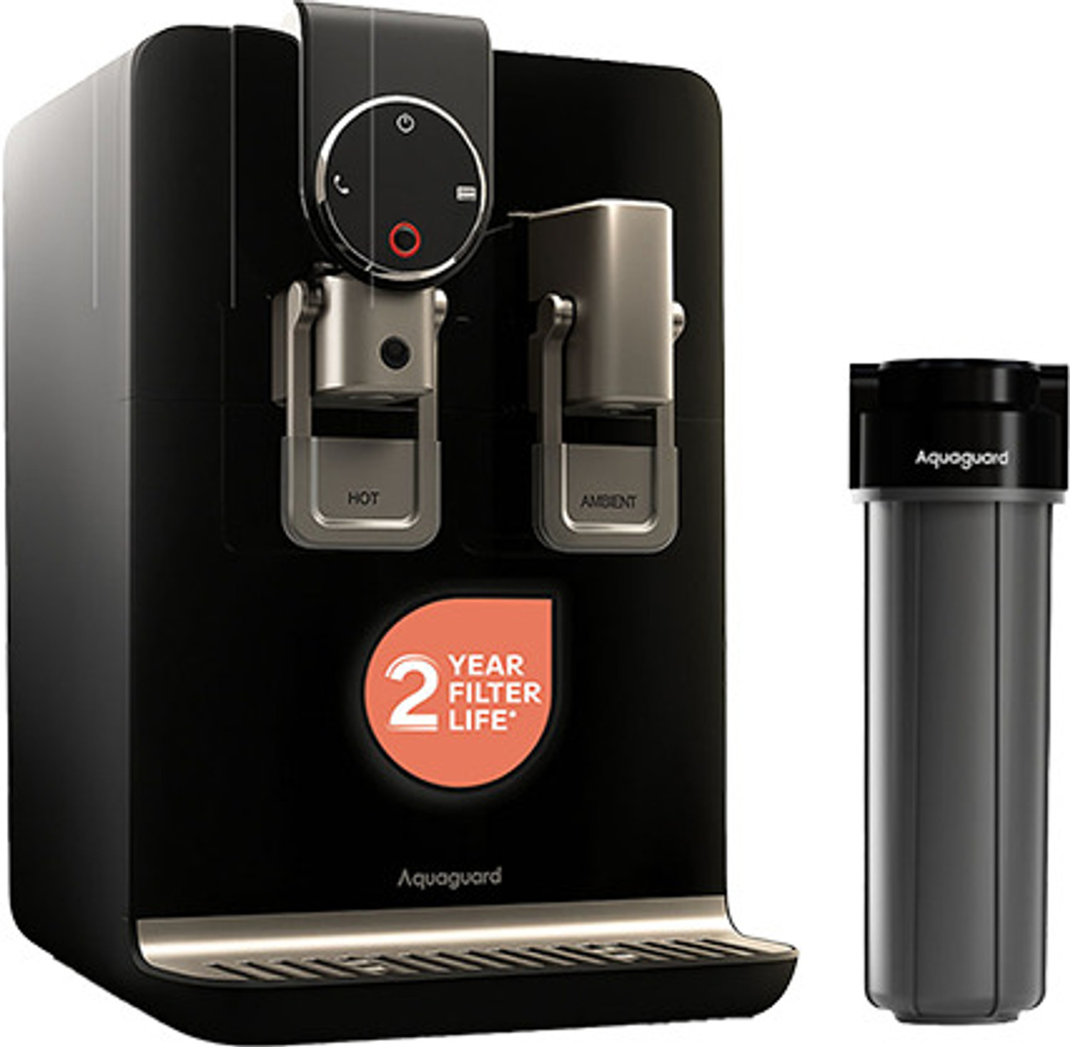 Aquaguard Aspire Blaze 2X RO+UV Stainless Steel 5.6 L RO + UV + TDS Control | Hot & Ambient Water Purifier