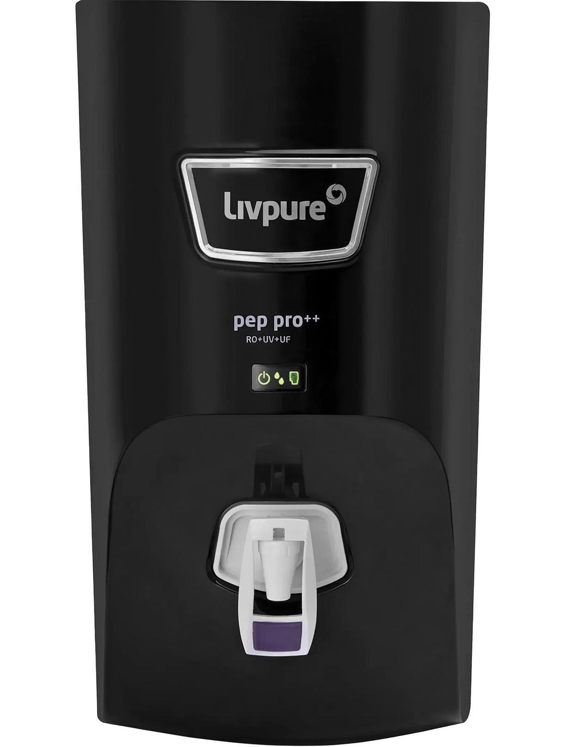Livpure Pep-Pro Plus+ 7L RO+UV+UF Water Purifier Black - Image 1