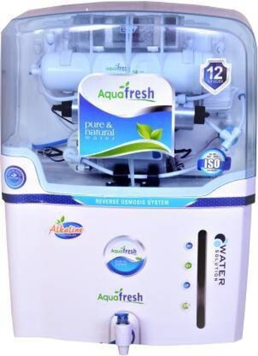 Aquafresh NYC purix ALKALINE+RO+UV+TDS AUTOMATIC ELECTRICAL 1500 TDS BEST WATER PURIFIER 15 L RO + UV Water Purifier