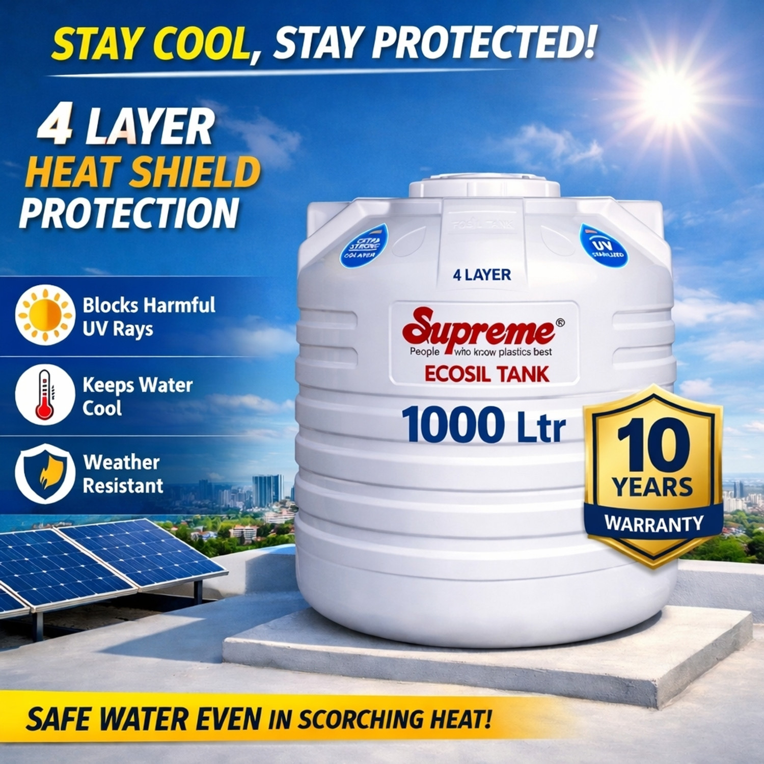 Suprem 4 layer 1000 L Water Tank