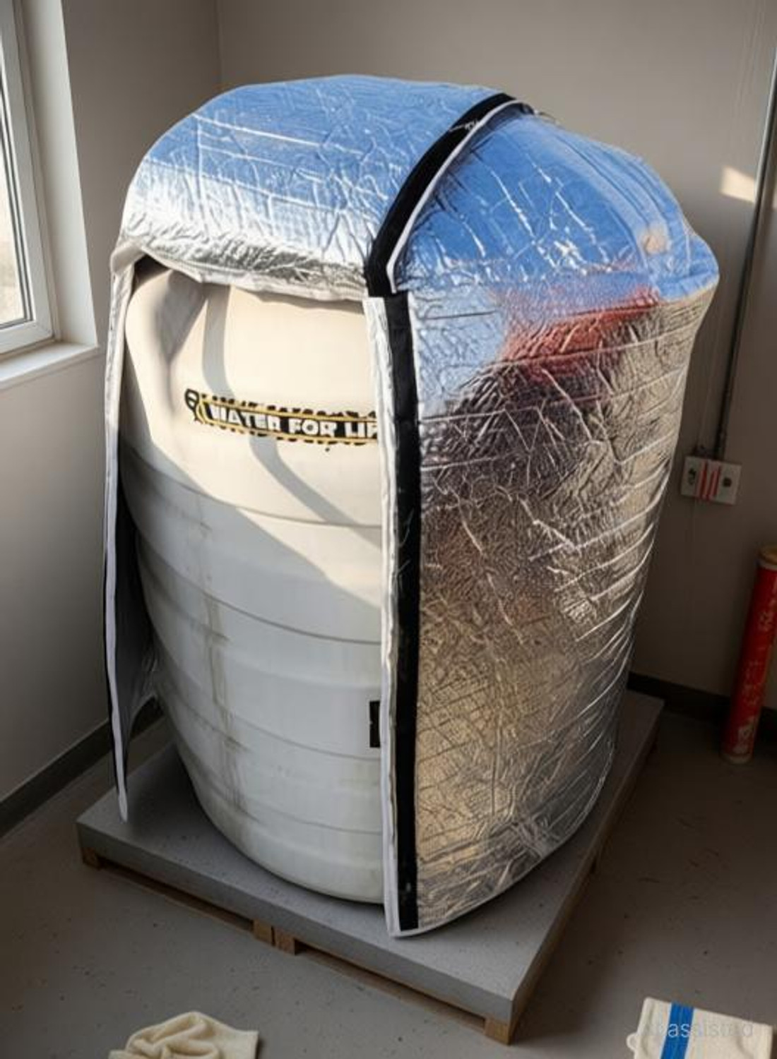 Image of Aquaarmour Water Tank Cover (Width: 50 cm, Silver)