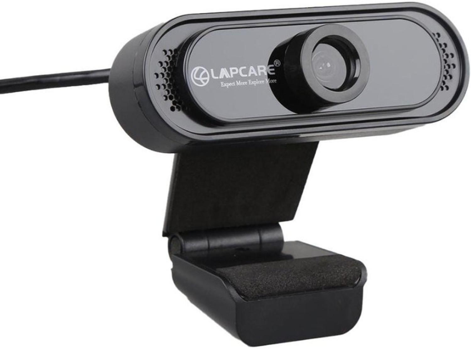 Image of Frontech FT-2255 USB Webcam-1280x720 High-Resolution CMOS Sensor|Built-in Mic| LED Lights HD Webcam 720p, with Microphone, USB Connectivity (Black)