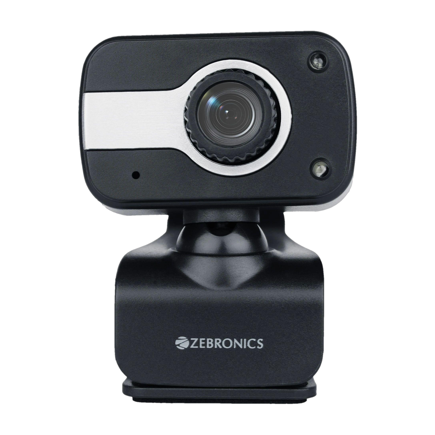 Image of Frontech FT-2255 USB Webcam-1280x720 High-Resolution CMOS Sensor|Built-in Mic| LED Lights HD Webcam 720p, with Microphone, USB Connectivity (Black)