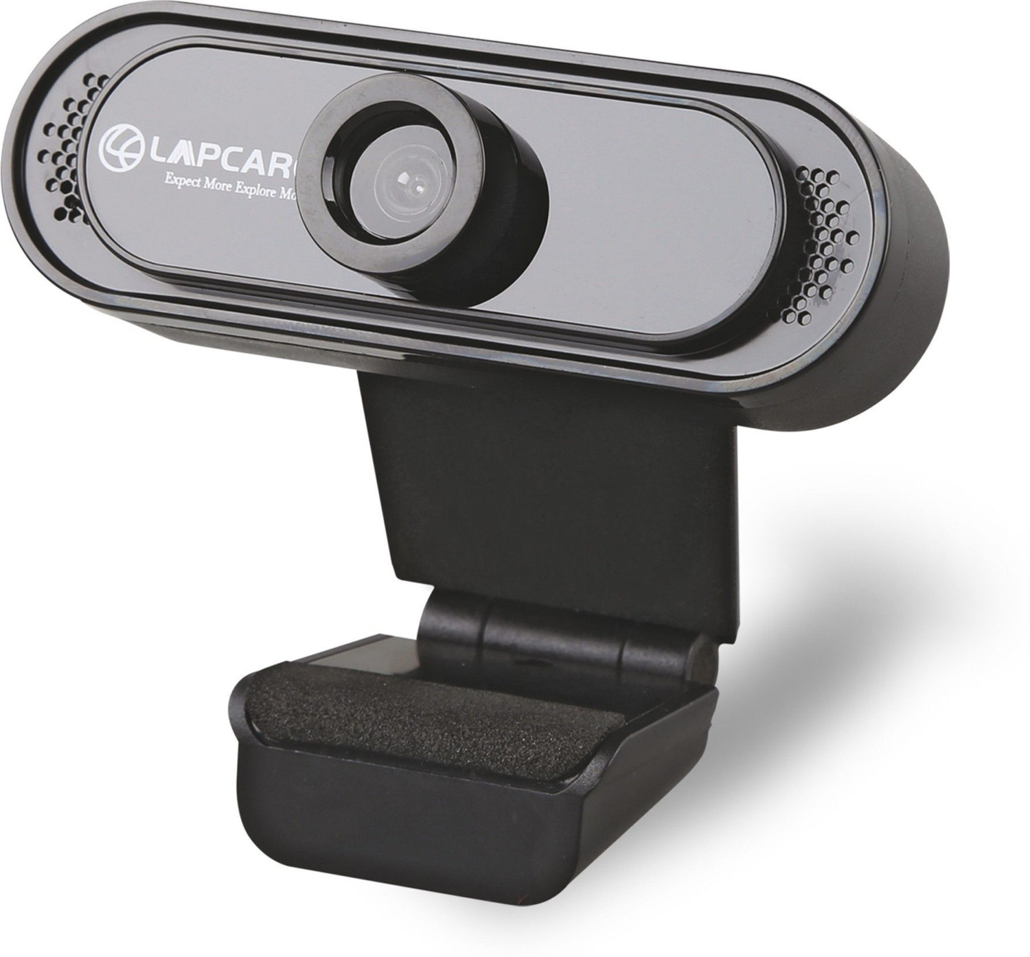 Image of Frontech FT-2255 USB Webcam-1280x720 High-Resolution CMOS Sensor|Built-in Mic| LED Lights HD Webcam 720p, with Microphone, USB Connectivity (Black)
