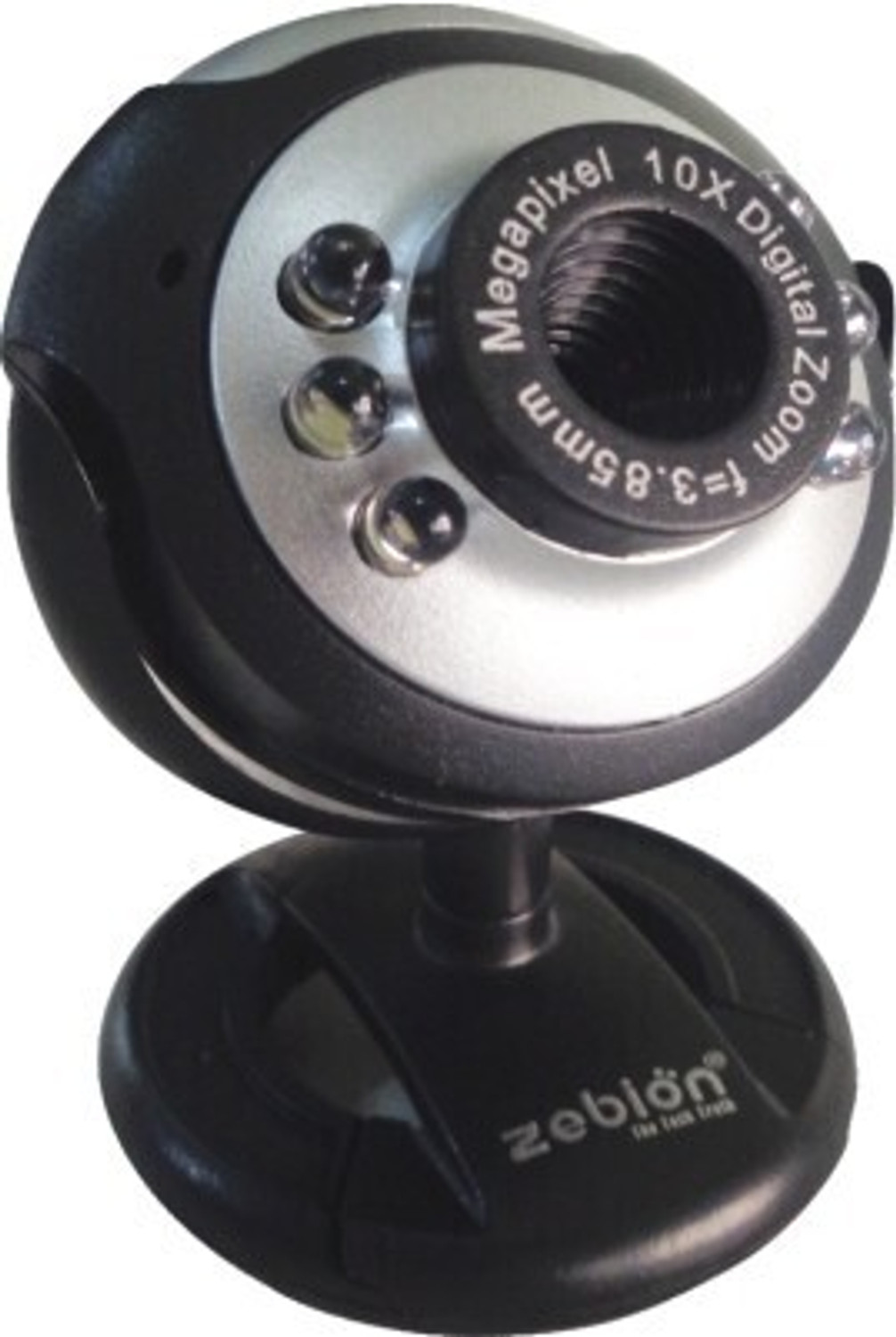 Image of Frontech FT-2255 USB Webcam-1280x720 High-Resolution CMOS Sensor|Built-in Mic| LED Lights HD Webcam 720p, with Microphone, USB Connectivity (Black)