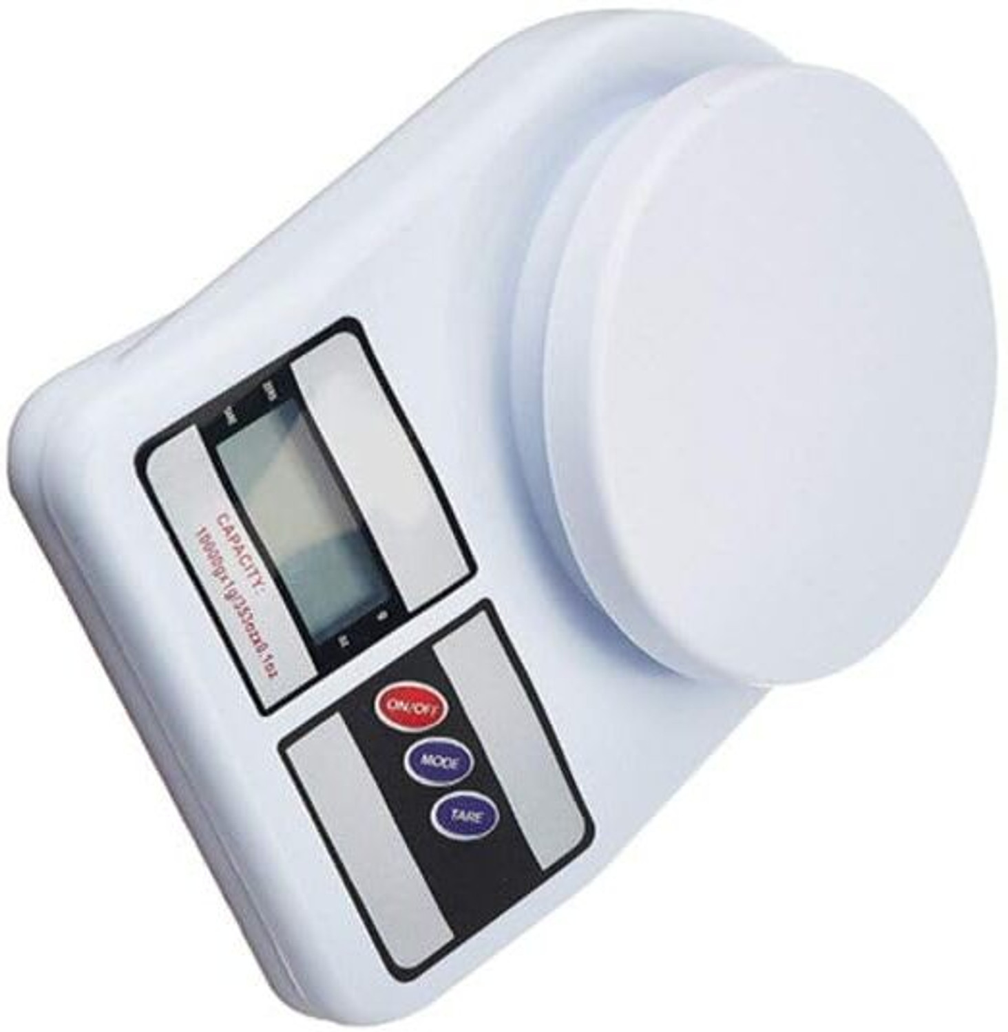 Image of zizining Digital Kitchen Weighing Scale 10kg Weighing Scale (White)
