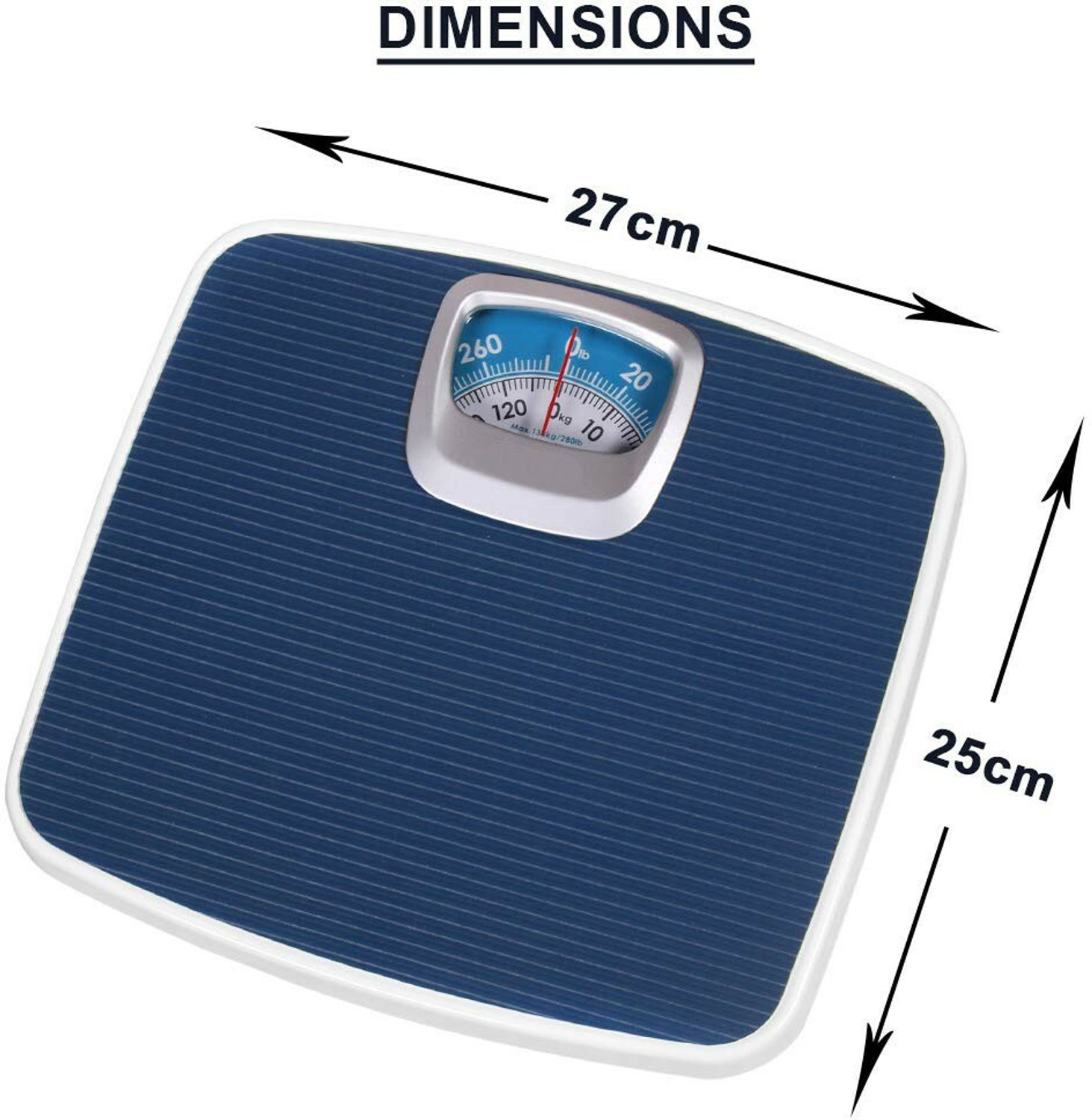 Image of SMIC Mechanical Weighing Scale with Solid Base Weighing Scale (Blue)