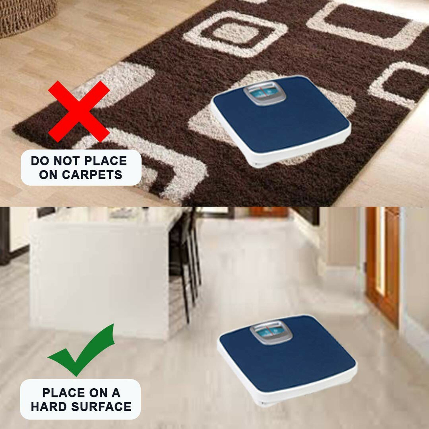 Image of SMIC Mechanical Weighing Scale with Solid Base Weighing Scale (Blue)