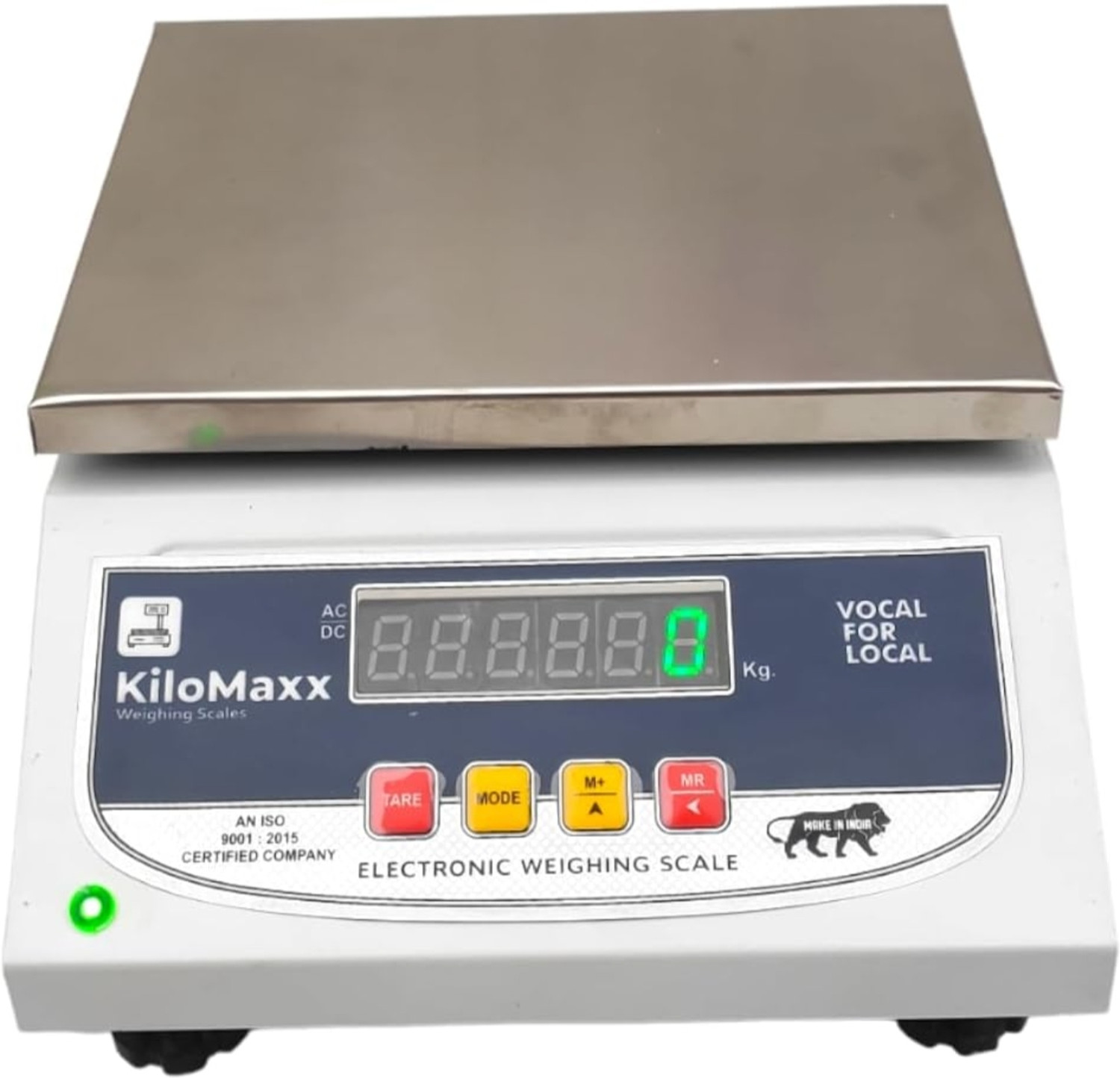 Image of TATA 1mg Heavy Duty Electronic Thick Tempered Glass LCD Display Weighing Scale (Black)