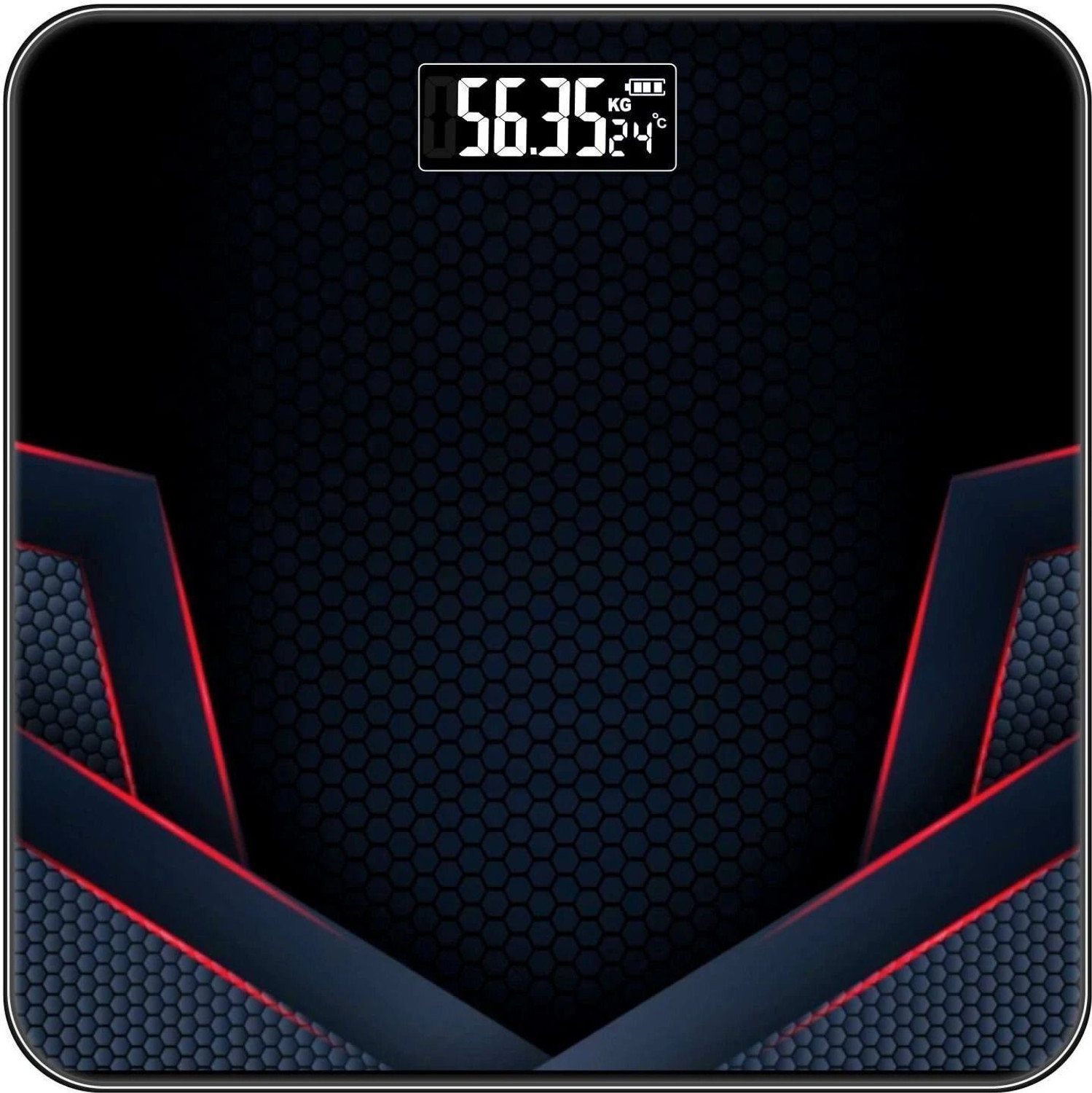 Image of TATA 1mg Heavy Duty Electronic Thick Tempered Glass LCD Display Weighing Scale (Black)