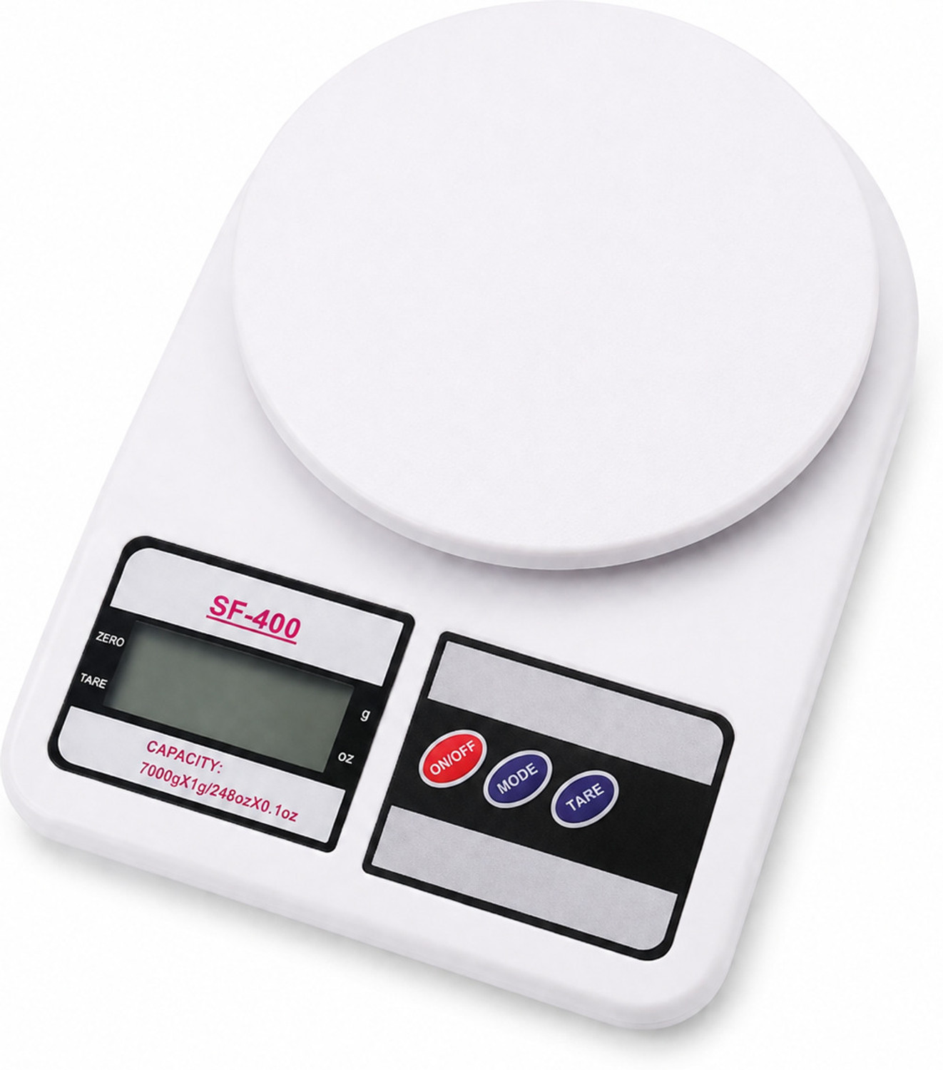 Image of zizining Digital Kitchen Weighing Scale 10kg Weighing Scale (White)