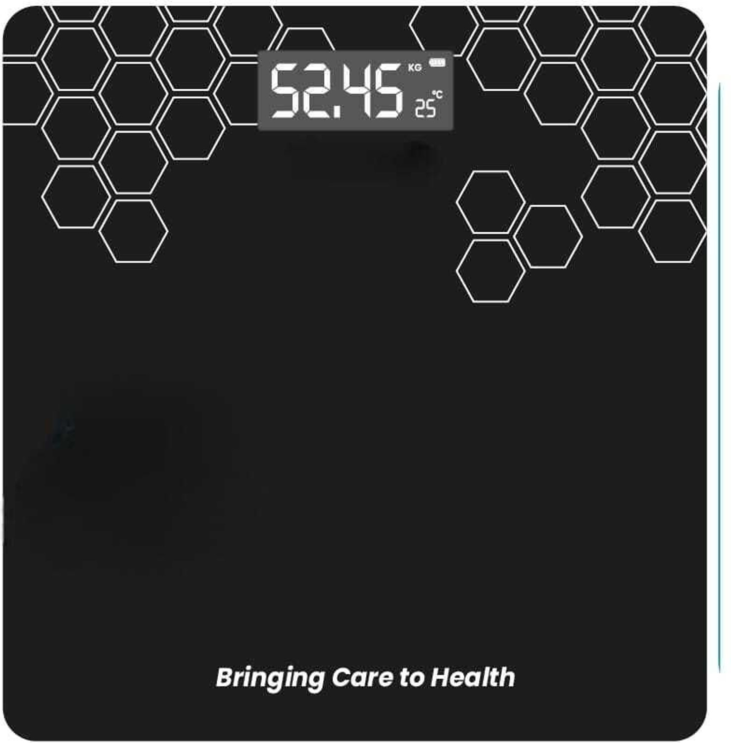 Image of TATA 1mg Heavy Duty Electronic Thick Tempered Glass LCD Display Weighing Scale (Black)