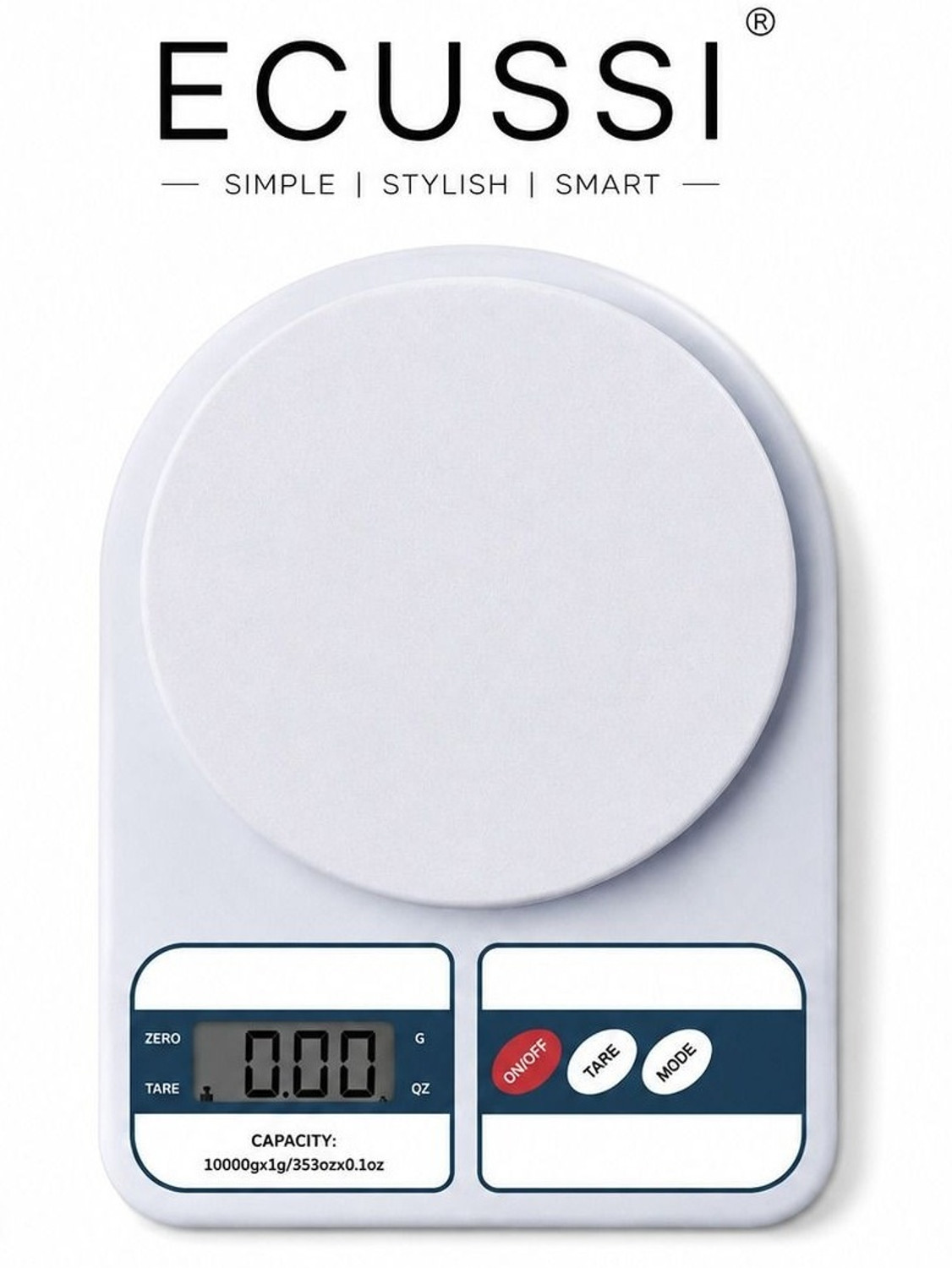 ECUSSI 10kg Digital Kitchen Weighing Scale - Image 6