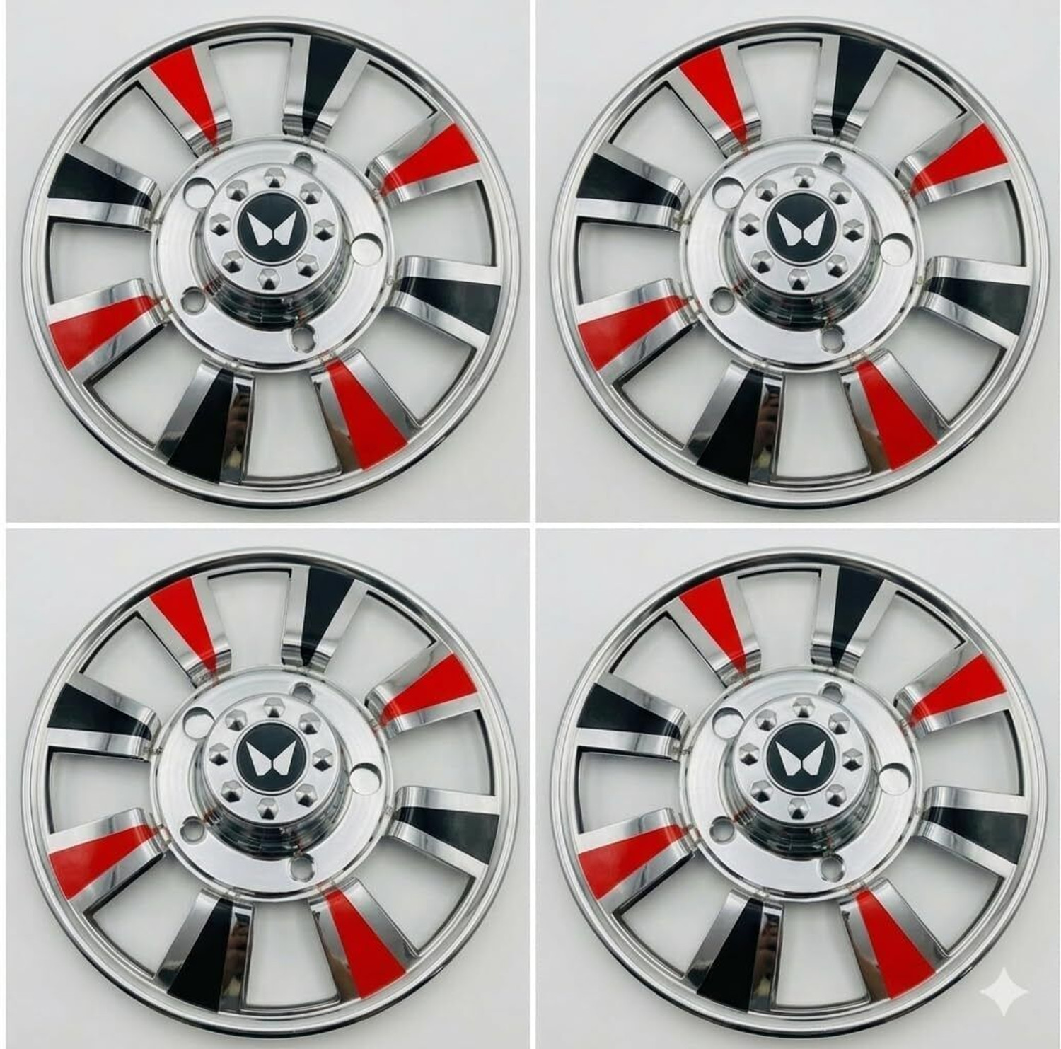 Image of HOTRENZ CAR WHEEL CAP / WHEEL COVER XO DEGINE inchSILVER BLACK COLOR inch 14 INCH Wheel Cover For Maruti Swift, Celerio, Vista, Amaze, Xcent, Swift Dzire, Indigo, Brio, Ritz, Grand i10, Figo, KUV 100, Micra (14.0 inch)