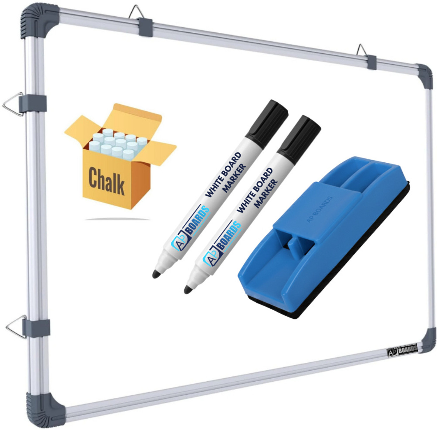 APBOARDS 2x3 feet Whiteboard & Chalkboard - Image 1