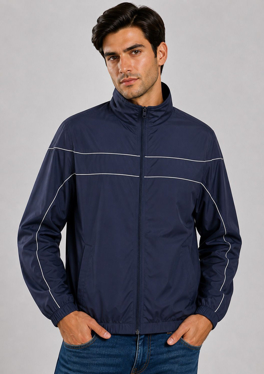 Image of Dollar Solid Men Wind Cheater