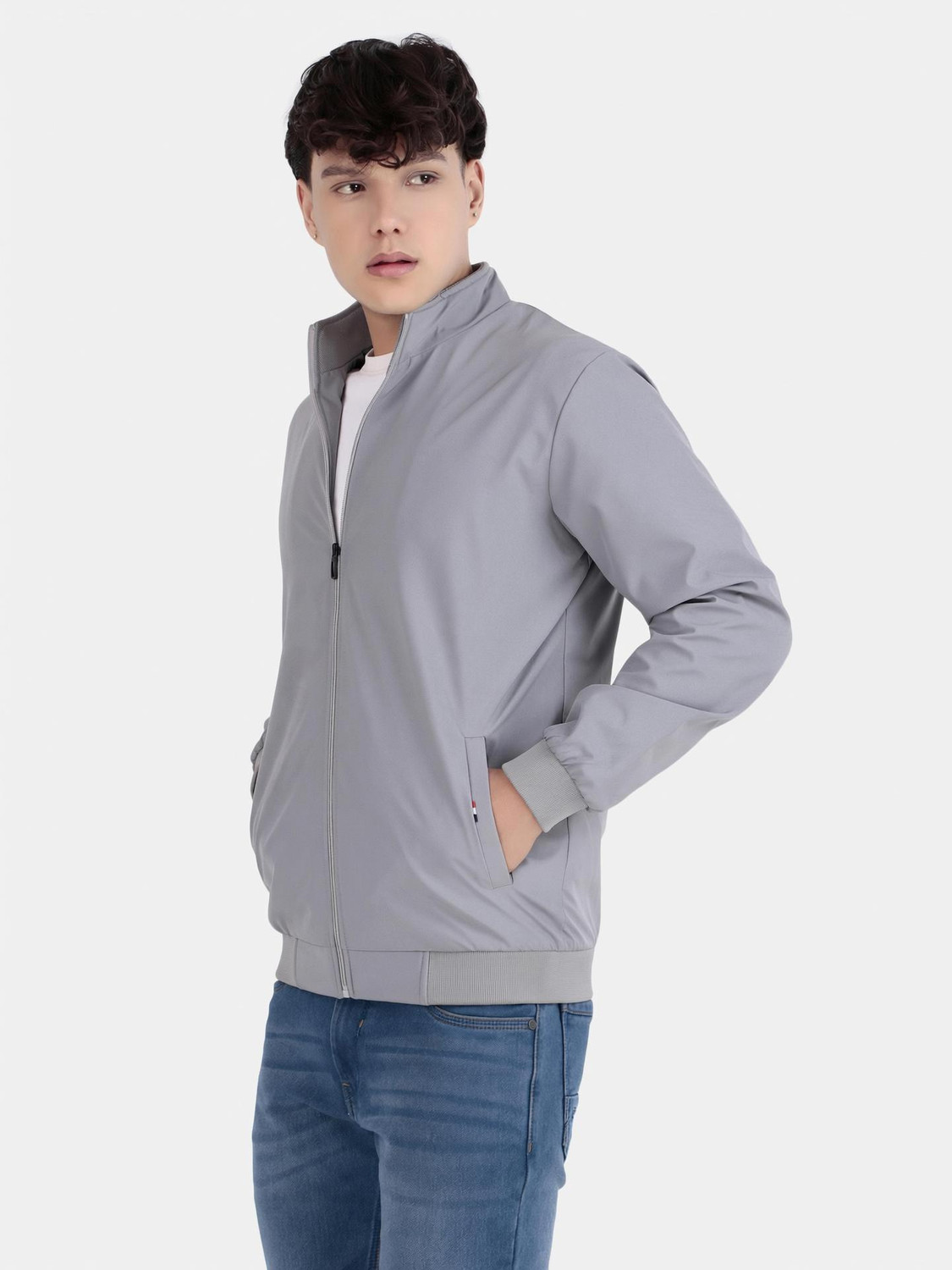 Image of BUGRASI TRADERS Men Colorblock Casual Jacket