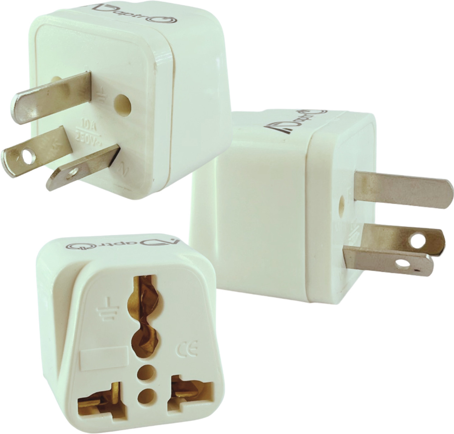Image of looMint Universal Travel Adapter Worldwide Adaptor (White)