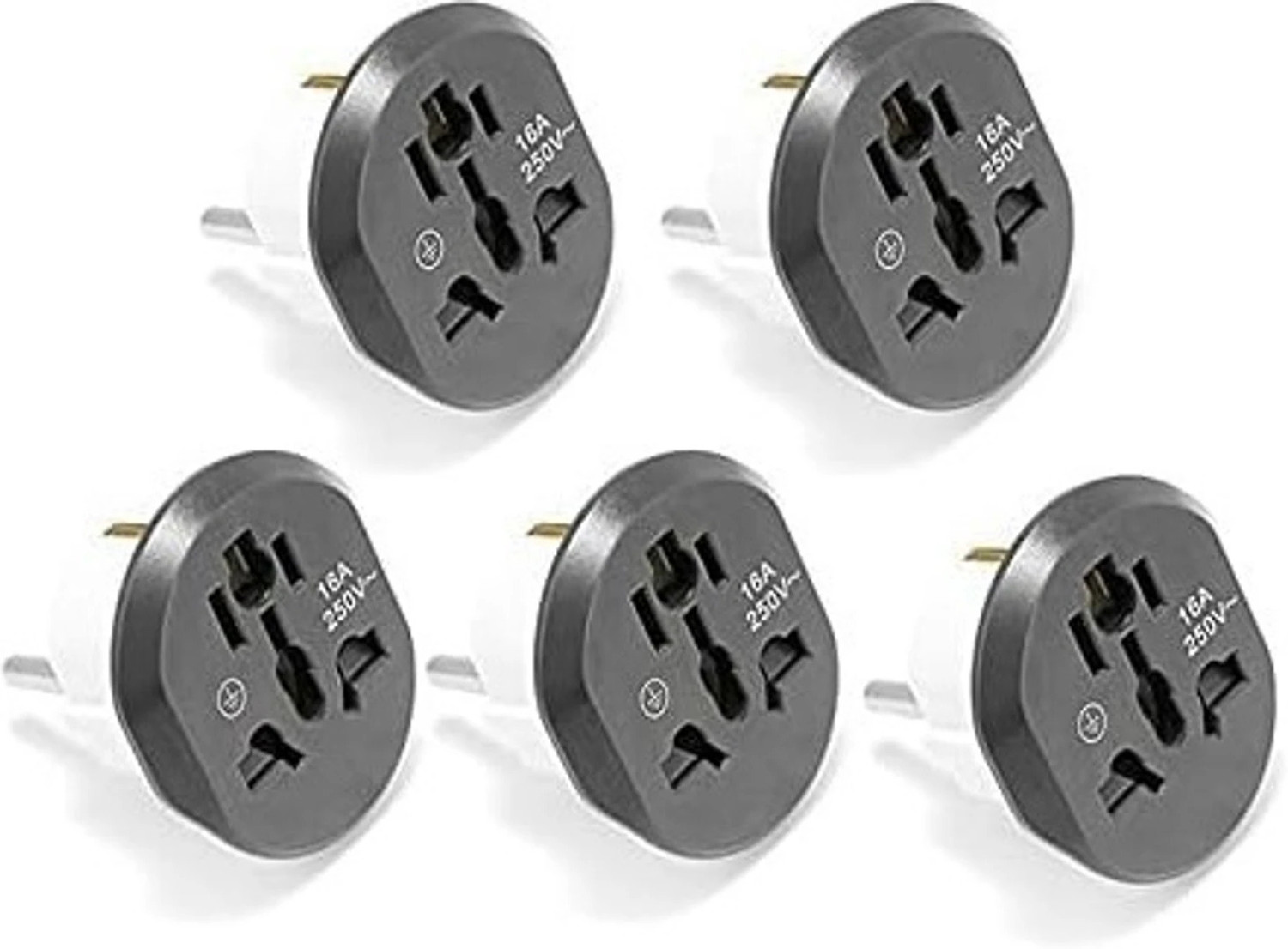 Image of looMint Universal Travel Adapter Worldwide Adaptor (White)