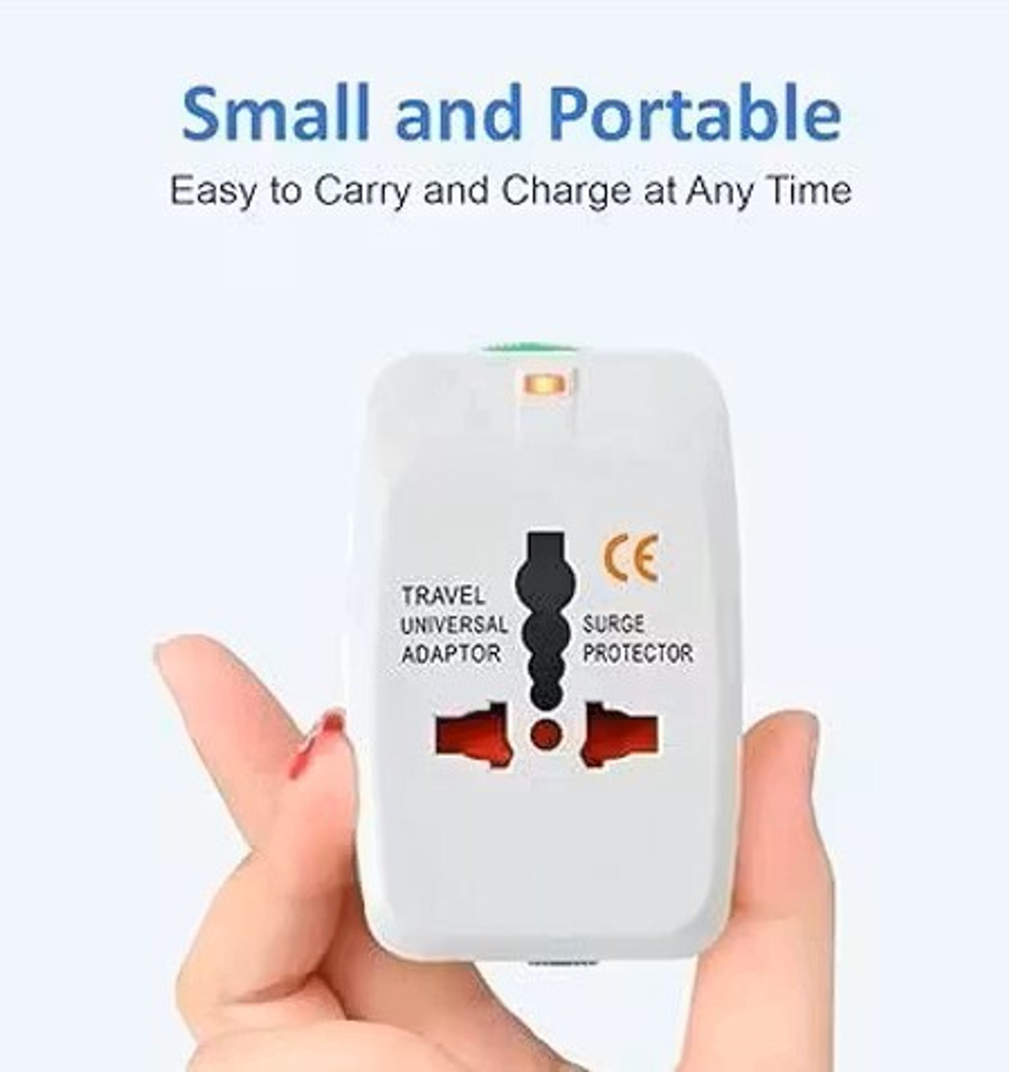 Image of looMint Universal Travel Adapter Worldwide Adaptor (White)