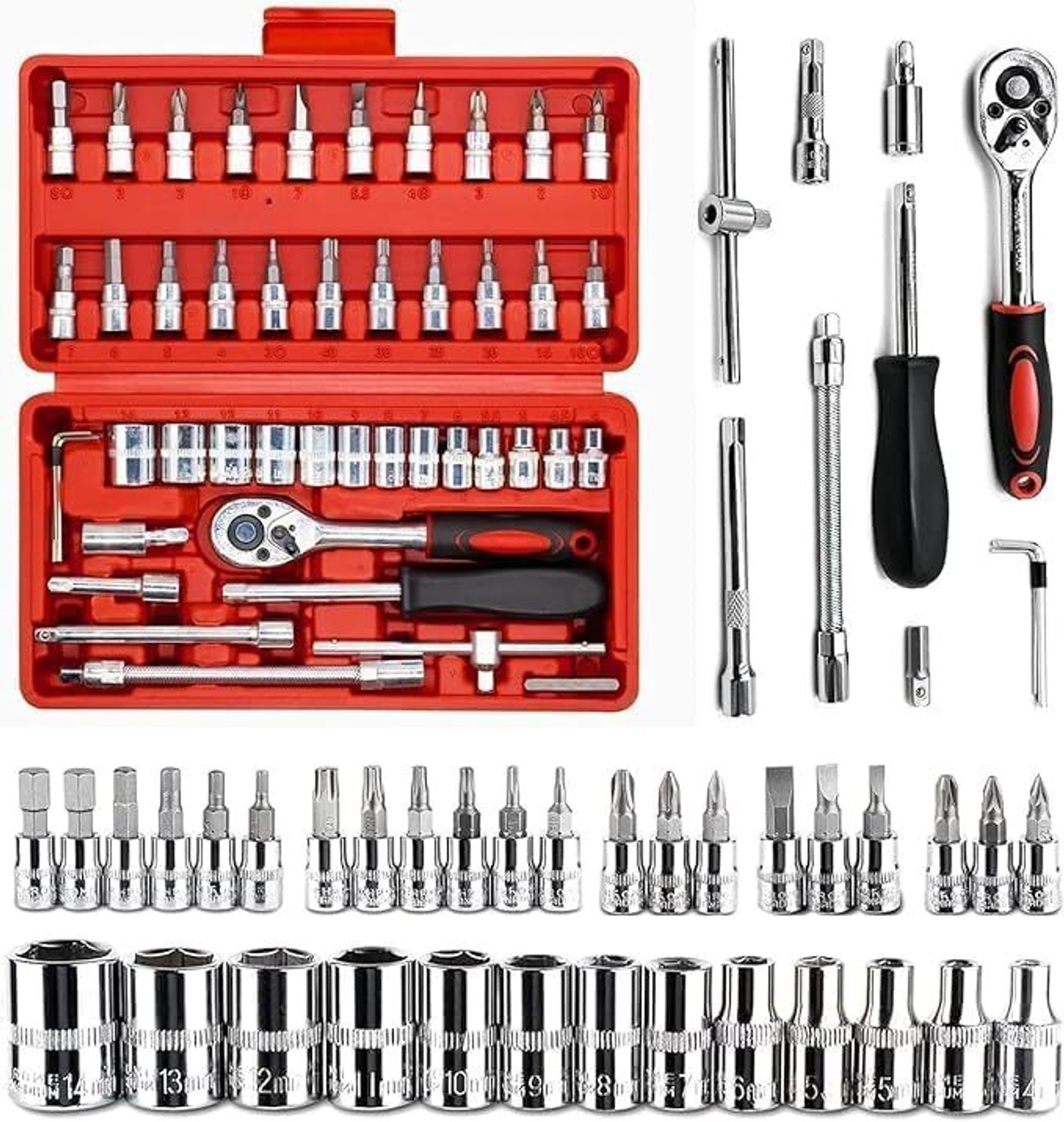 Runicha 46 IN 1 Combination Wrench Set - Image 1
