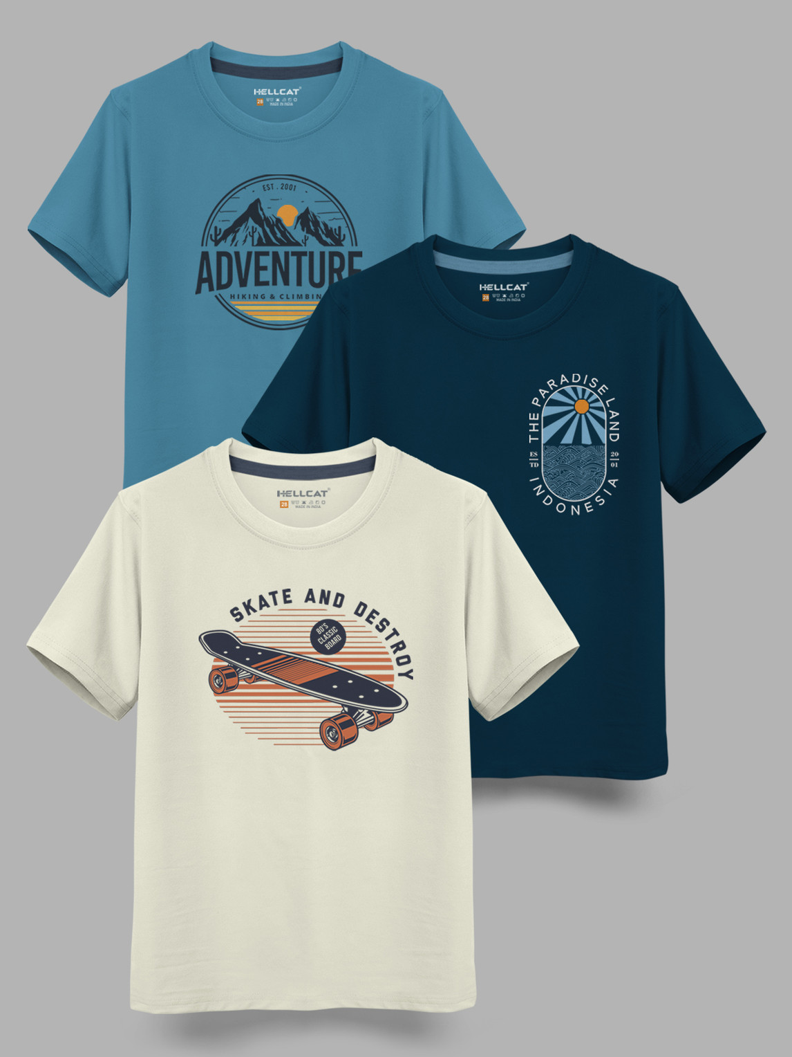 Boys Printed Cotton Blend Regular T Shirt