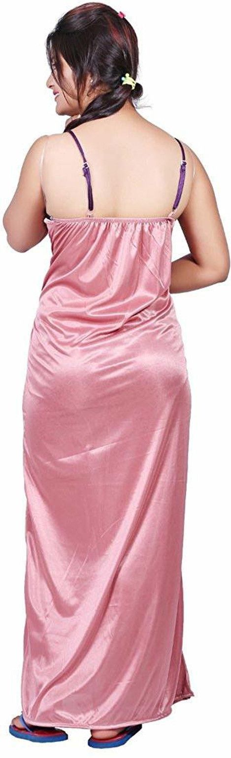 Shopping World Pack of 2 Women Nighty (Multicolor)