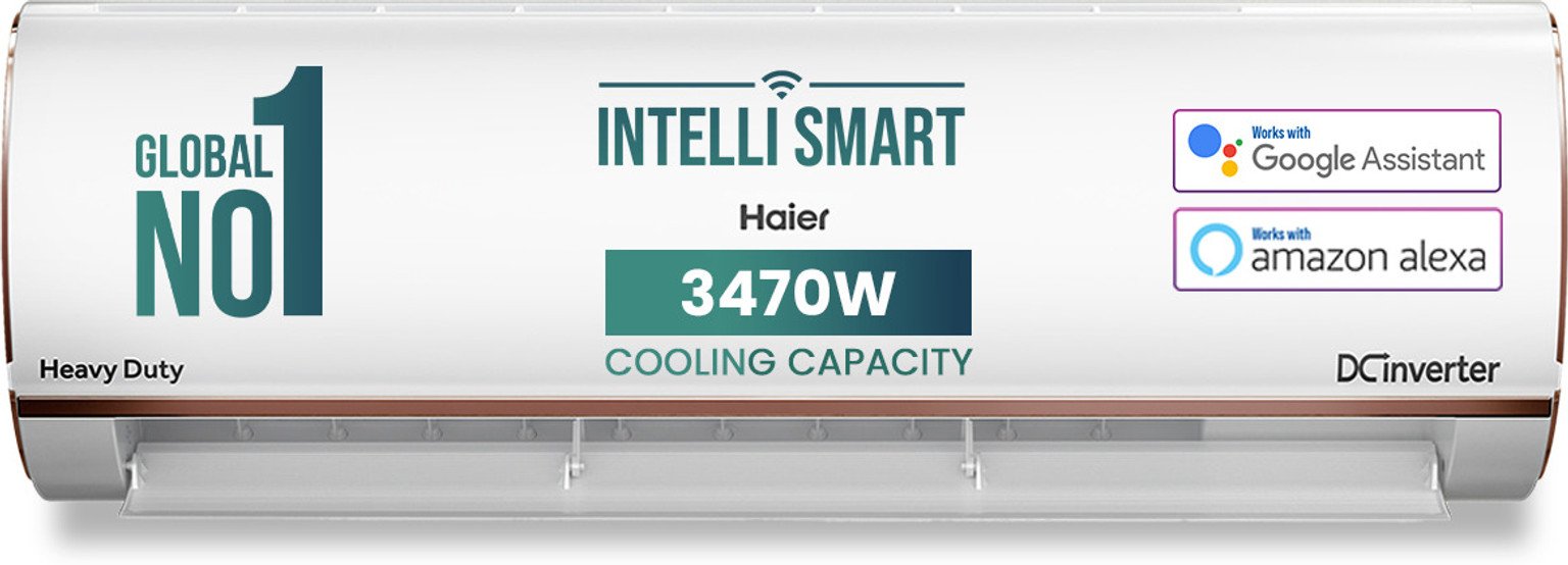 Haier 1 Ton 3 Star Split Twin Inverter AC (HSI11N-B3NB-I, HSO11-3NB-I, White)