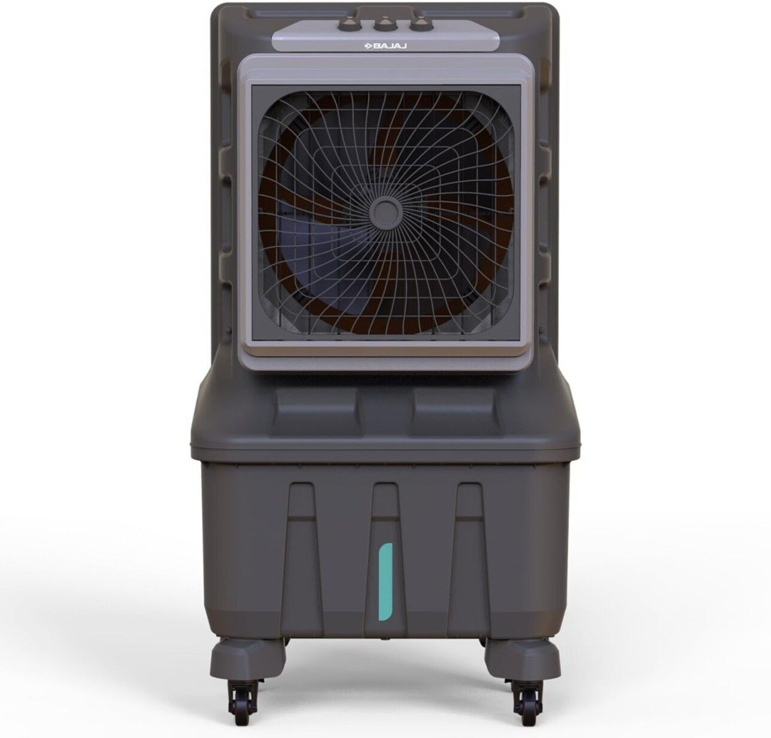 BAJAJ 100 L Desert Air Cooler Semi Commercial Use Honeycomb Pads 100Ft Air Throw Inverter Compatible (Grey, Xforce)
