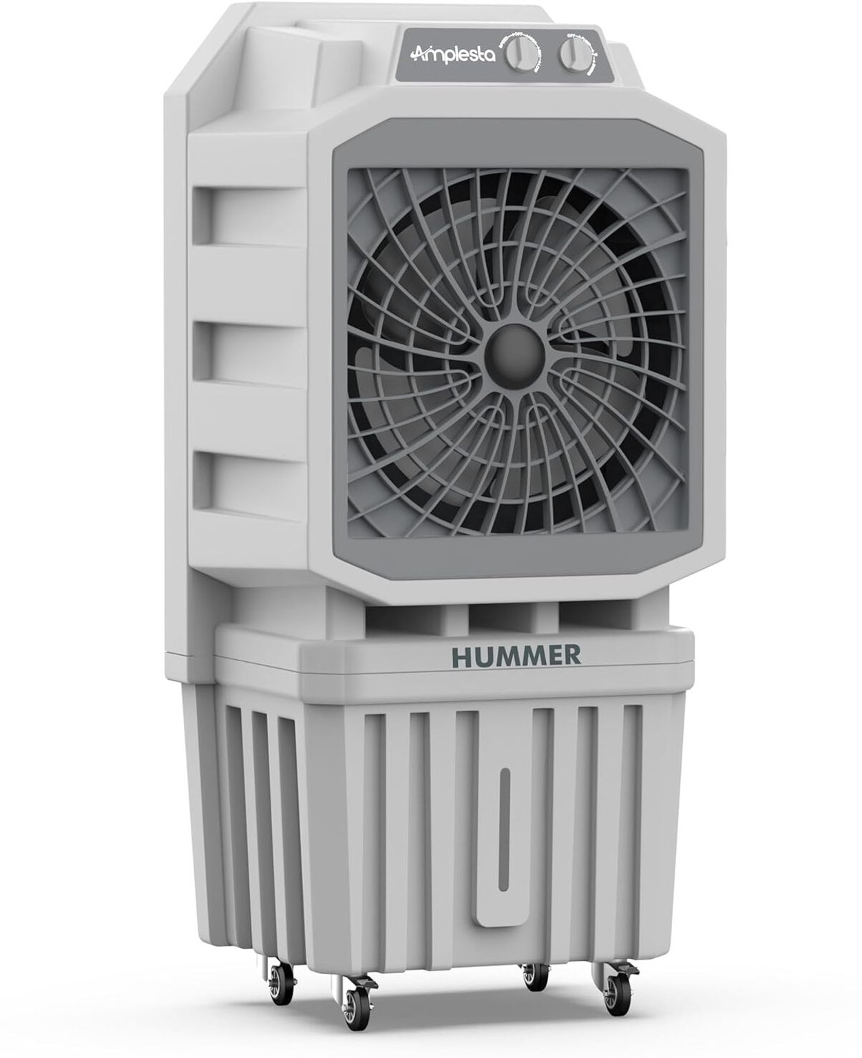 Amplesta 110 L Desert Air Cooler (Grey, Hummer 110L Semi Commercial, 20" Fan Blade, 9000 CM/Hr. Air delivery)