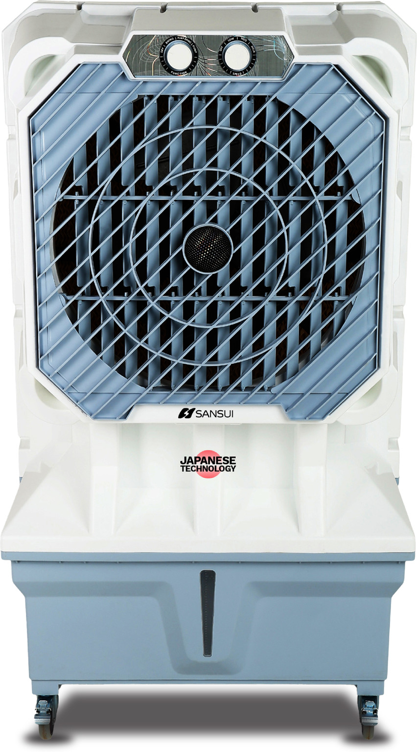 Sansui 100 L Desert Air Cooler (White, Blue, GLACIAL_100)