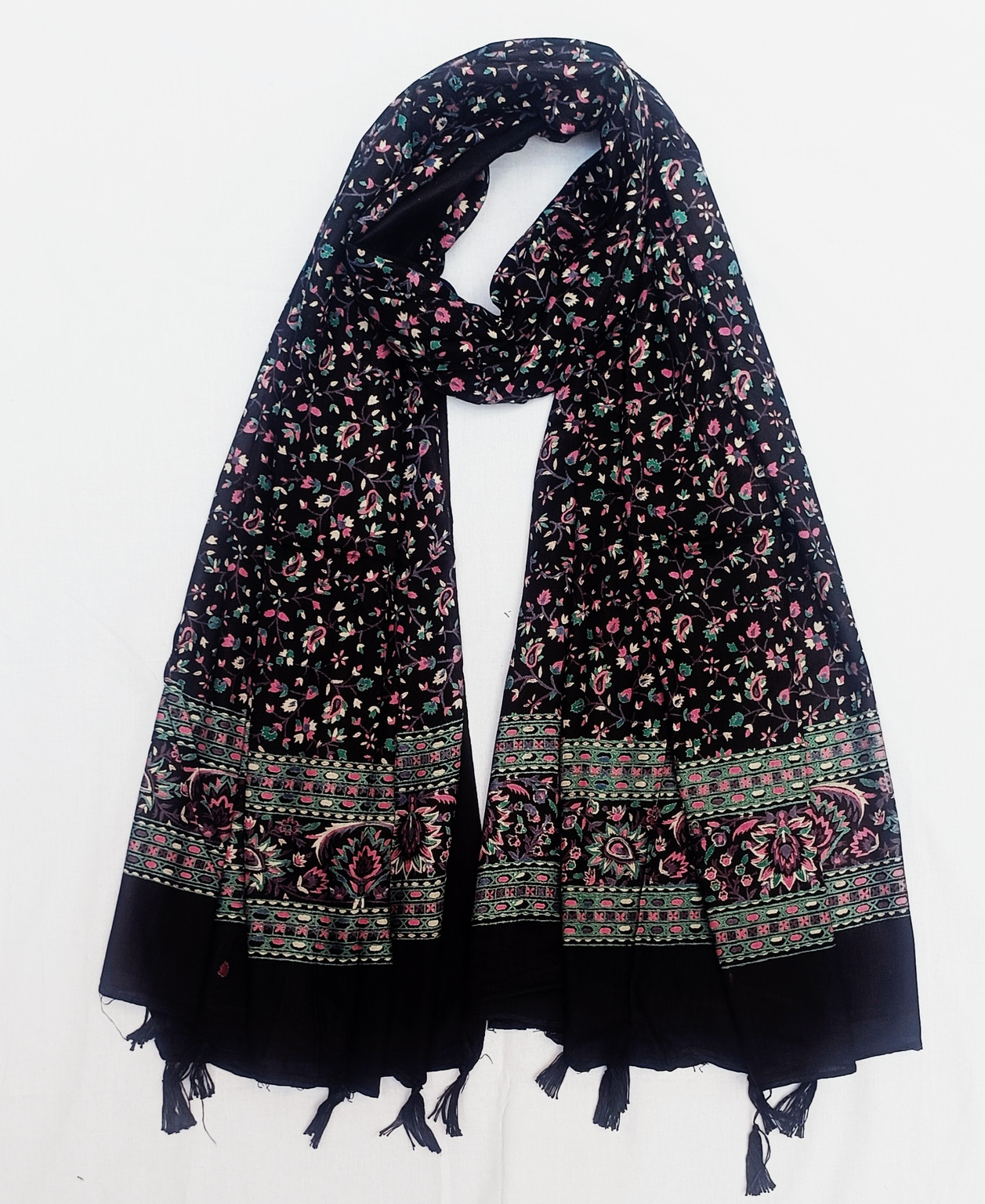 Aayat Fashion Cotton Blend Printed Multicolor Women Dupatta