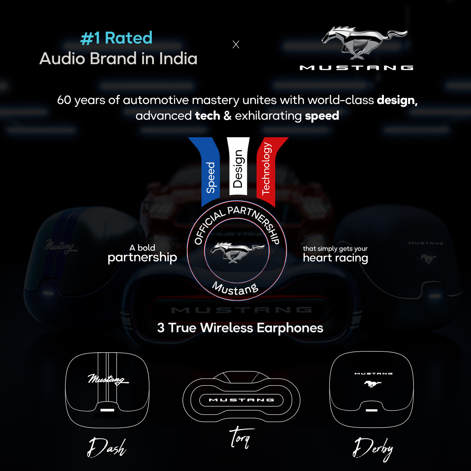 GoBoult Mustang Dash True Wireless Bluetooth Earbuds true wireless earbud price comparison image - view 7