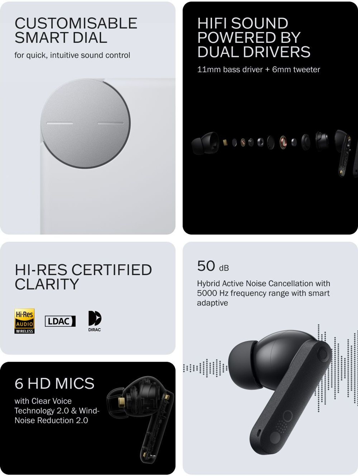 Nothing Buds Pro 2 True Wireless Bluetooth Earbuds with Up to 43 Hours Battery Life true wireless earbud thumbnail 8