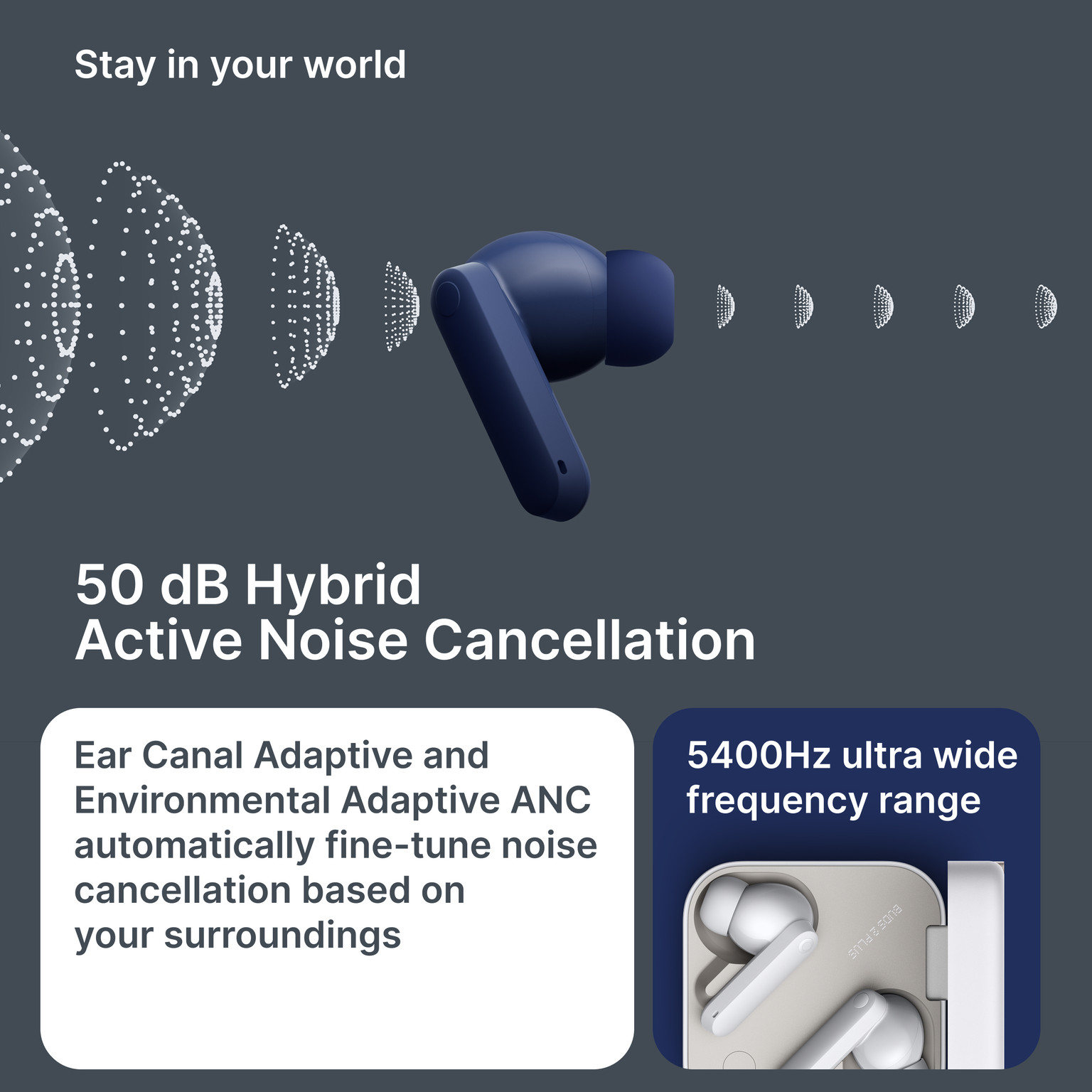 Nothing CMF Buds 2 Plus True Wireless Bluetooth Earbuds with Up to 61 Hours Battery Life true wireless earbud price comparison image - view 10