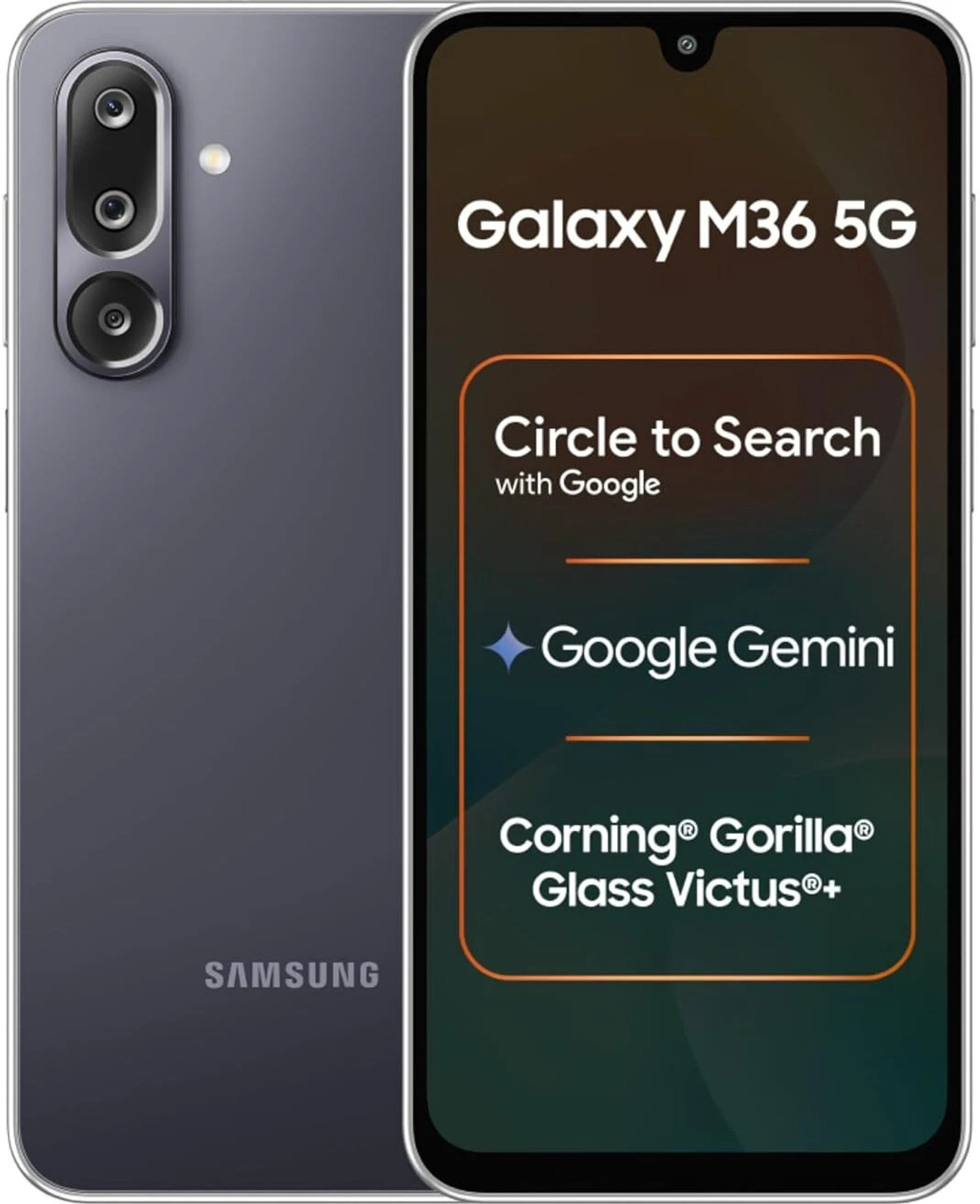 Samsung M36 8GB+256GB - Velvet Black / Black